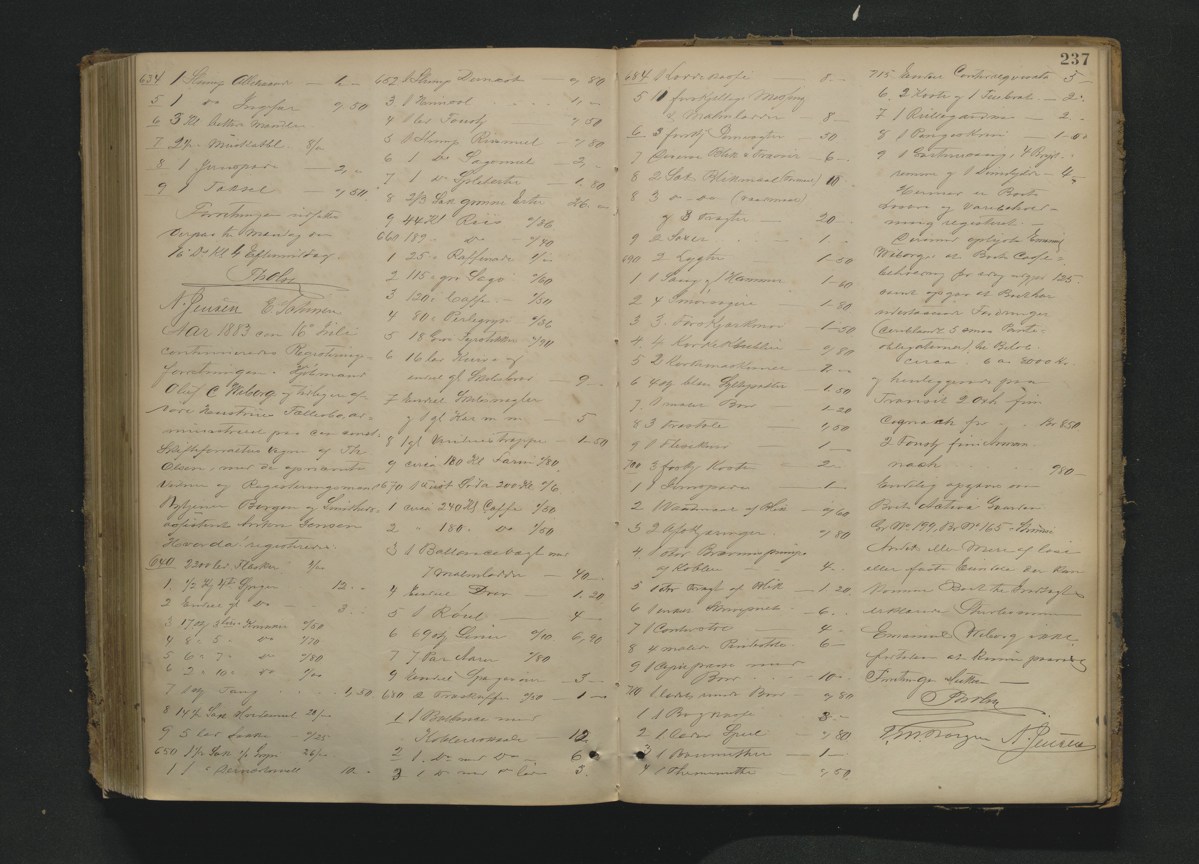 Drammen byfogd, AV/SAKO-A-222/H/Hb/Hbb/L0003: Registreringsprotokoll., 1877-1885, s. 237