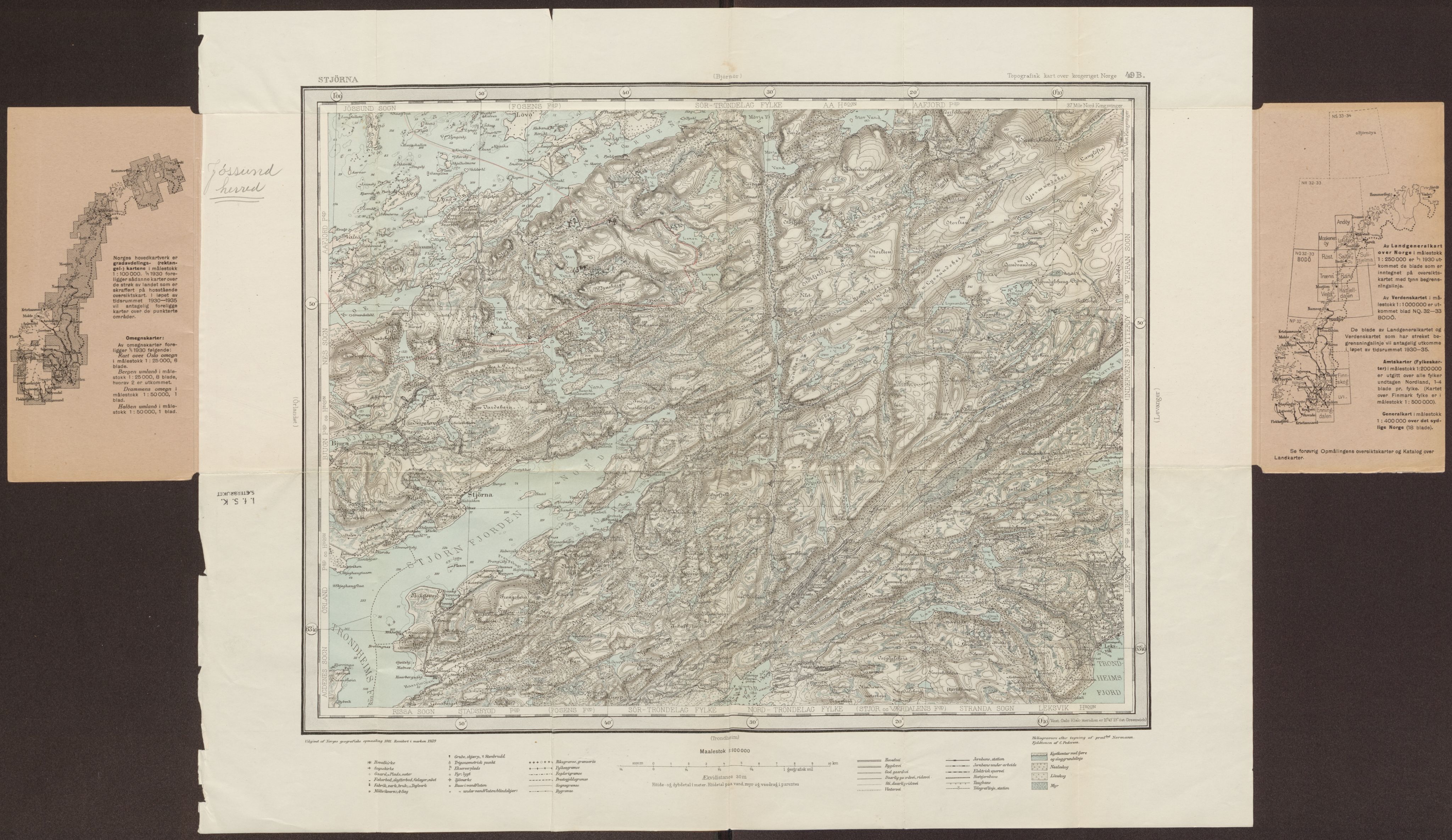 Instituttet for sammenlignende kulturforskning, AV/RA-PA-0424/F/Fc/L0013/0003: Eske B13: / Sør-Trøndelag (perm XXXVII), 1933-1936