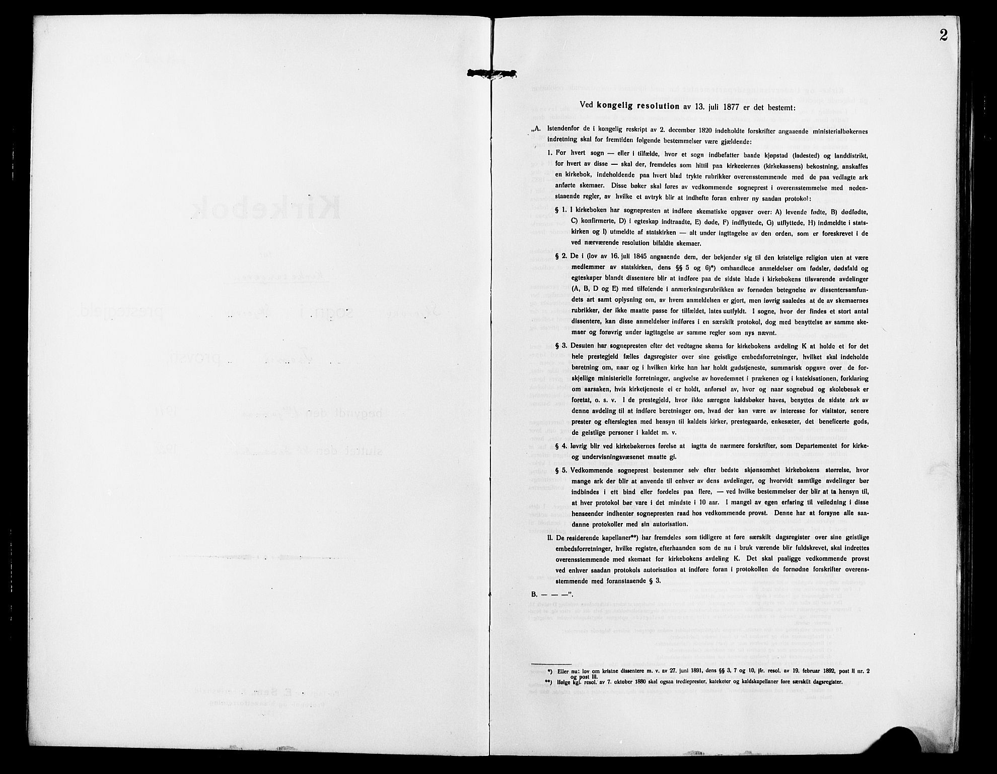 Skjervøy sokneprestkontor, SATØ/S-1300/H/Ha/Hab/L0009klokker: Klokkerbok nr. 9, 1911-1926, s. 2
