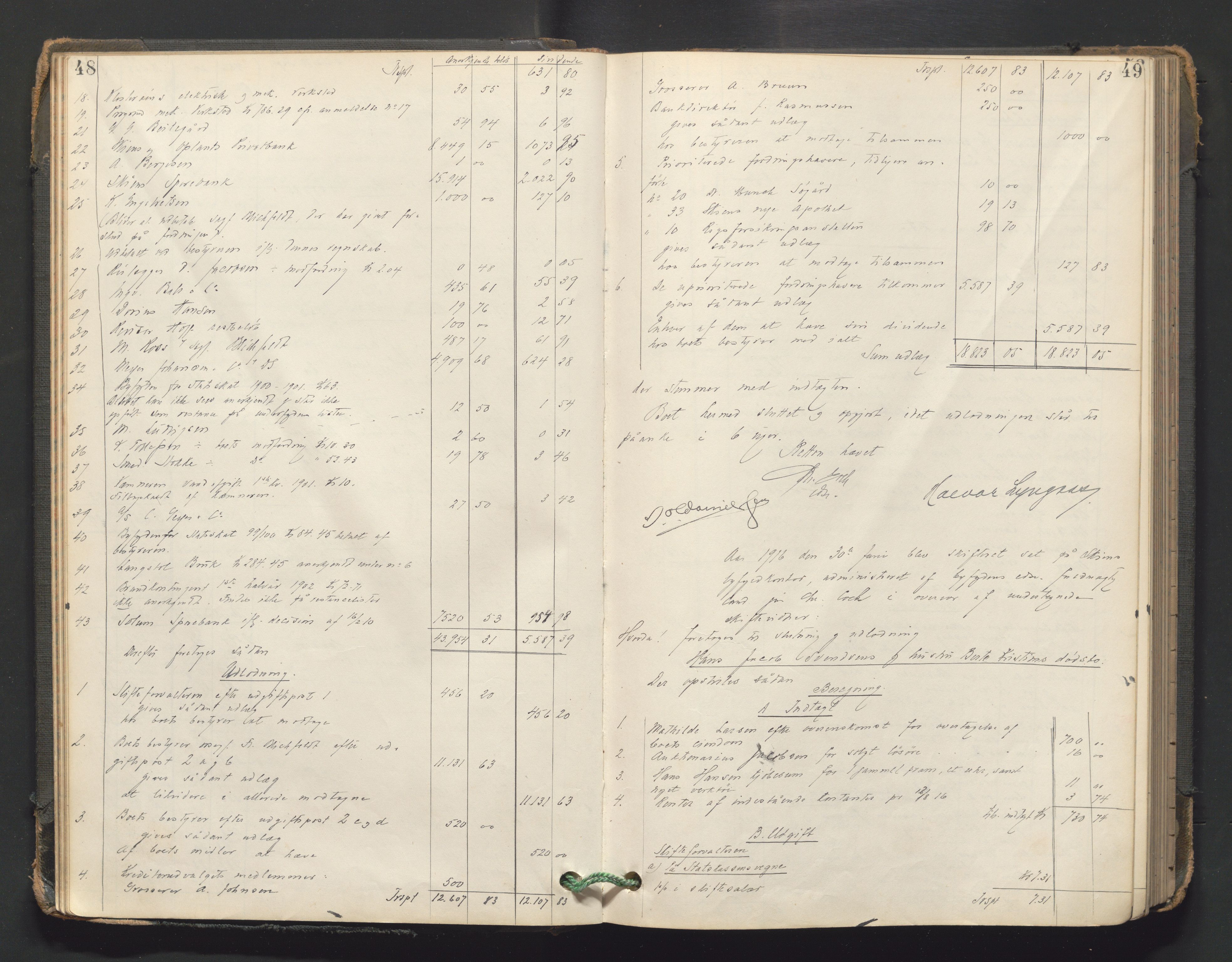 Skien byfogd, AV/SAKO-A-219/H/He/L0004: Skifteutlodningsprotokoll, 1915-1925, s. 48-49