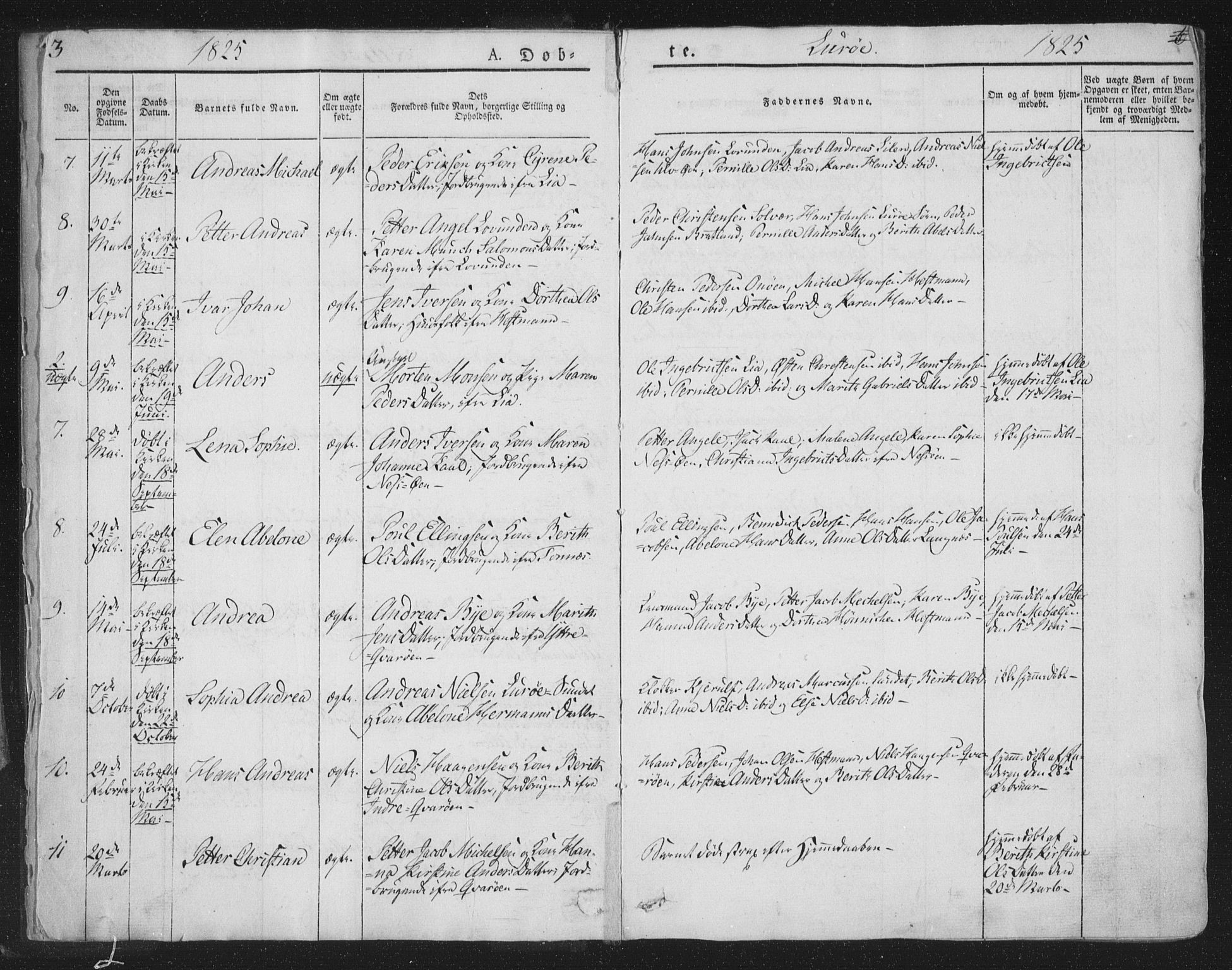 Ministerialprotokoller, klokkerbøker og fødselsregistre - Nordland, AV/SAT-A-1459/839/L0565: Ministerialbok nr. 839A02, 1825-1862, s. 3
