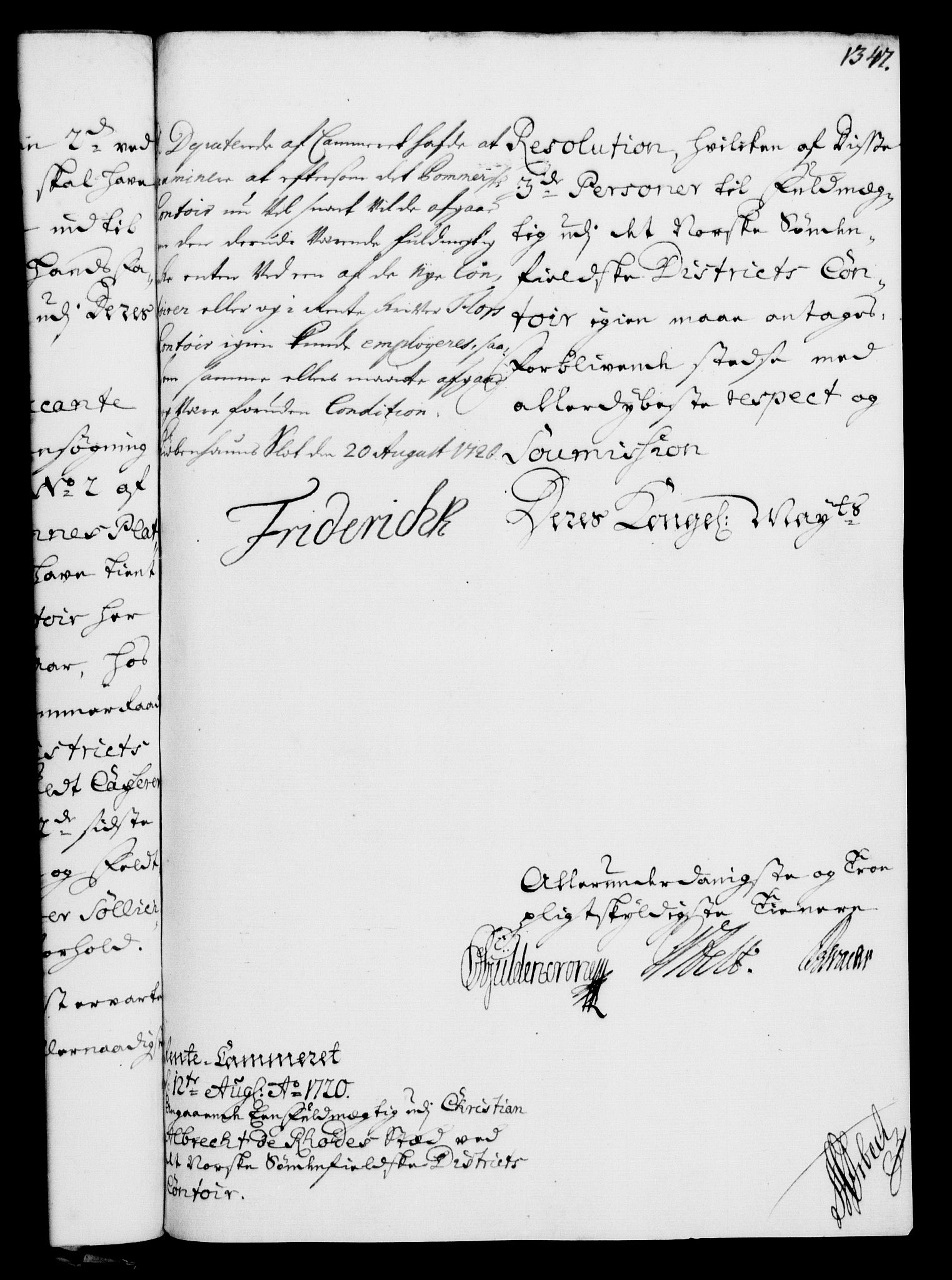 Rentekammeret, Kammerkanselliet, RA/EA-3111/G/Gf/Gfa/L0003: Norsk relasjons- og resolusjonsprotokoll (merket RK 52.3), 1720, s. 321