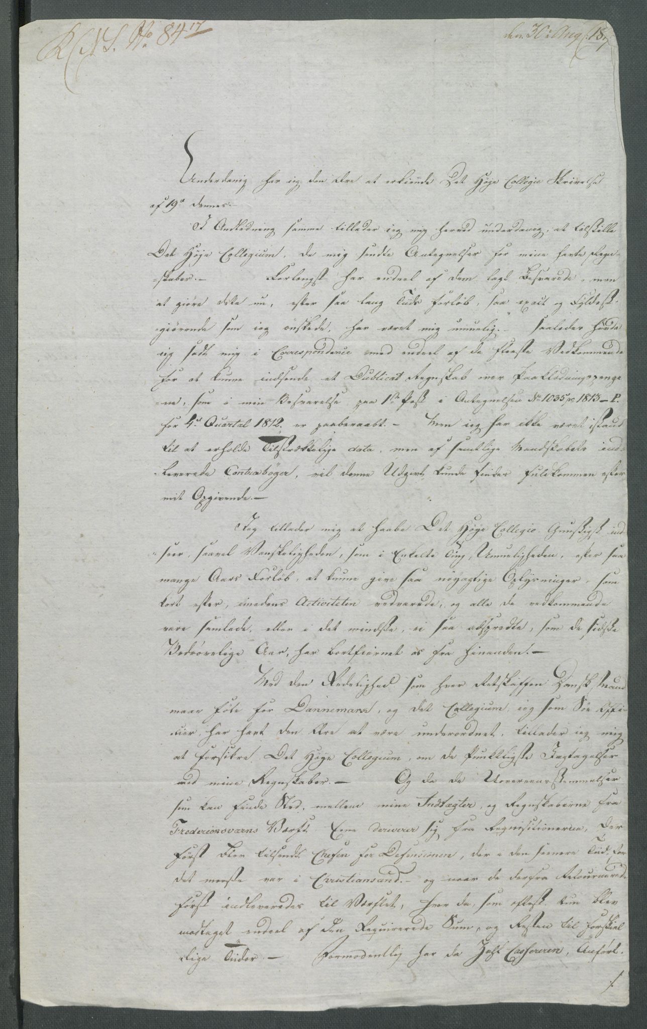 Forskjellige samlinger, Historisk-kronologisk samling, AV/RA-EA-4029/G/Ga/L0009B: Historisk-kronologisk samling. Dokumenter fra oktober 1814, årene 1815 og 1816, Christian Frederiks regnskapsbok 1814 - 1848., 1814-1848, s. 261