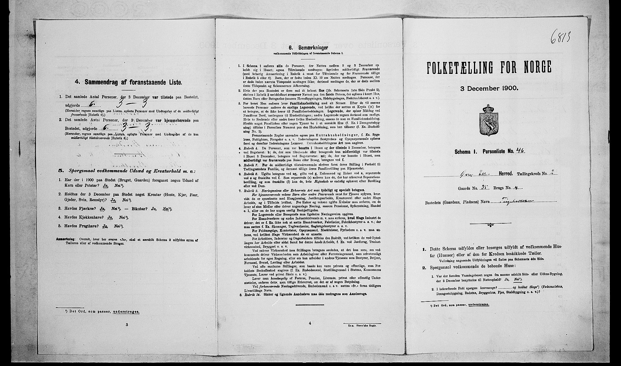 RA, Folketelling 1900 for 0624 Øvre Eiker herred, 1900, s. 468