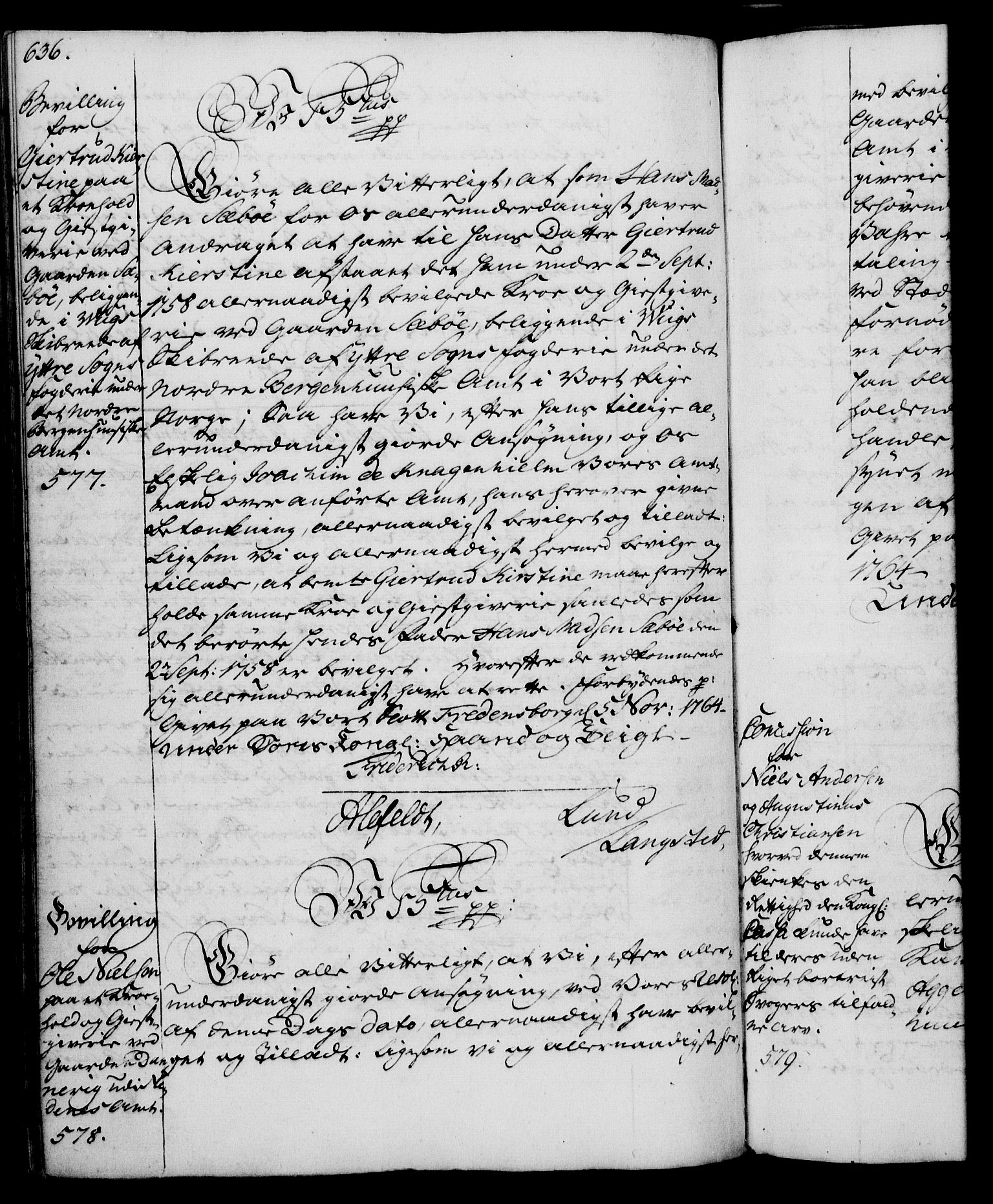 Rentekammeret, Kammerkanselliet, AV/RA-EA-3111/G/Gg/Gga/L0007: Norsk ekspedisjonsprotokoll med register (merket RK 53.7), 1759-1768, s. 636