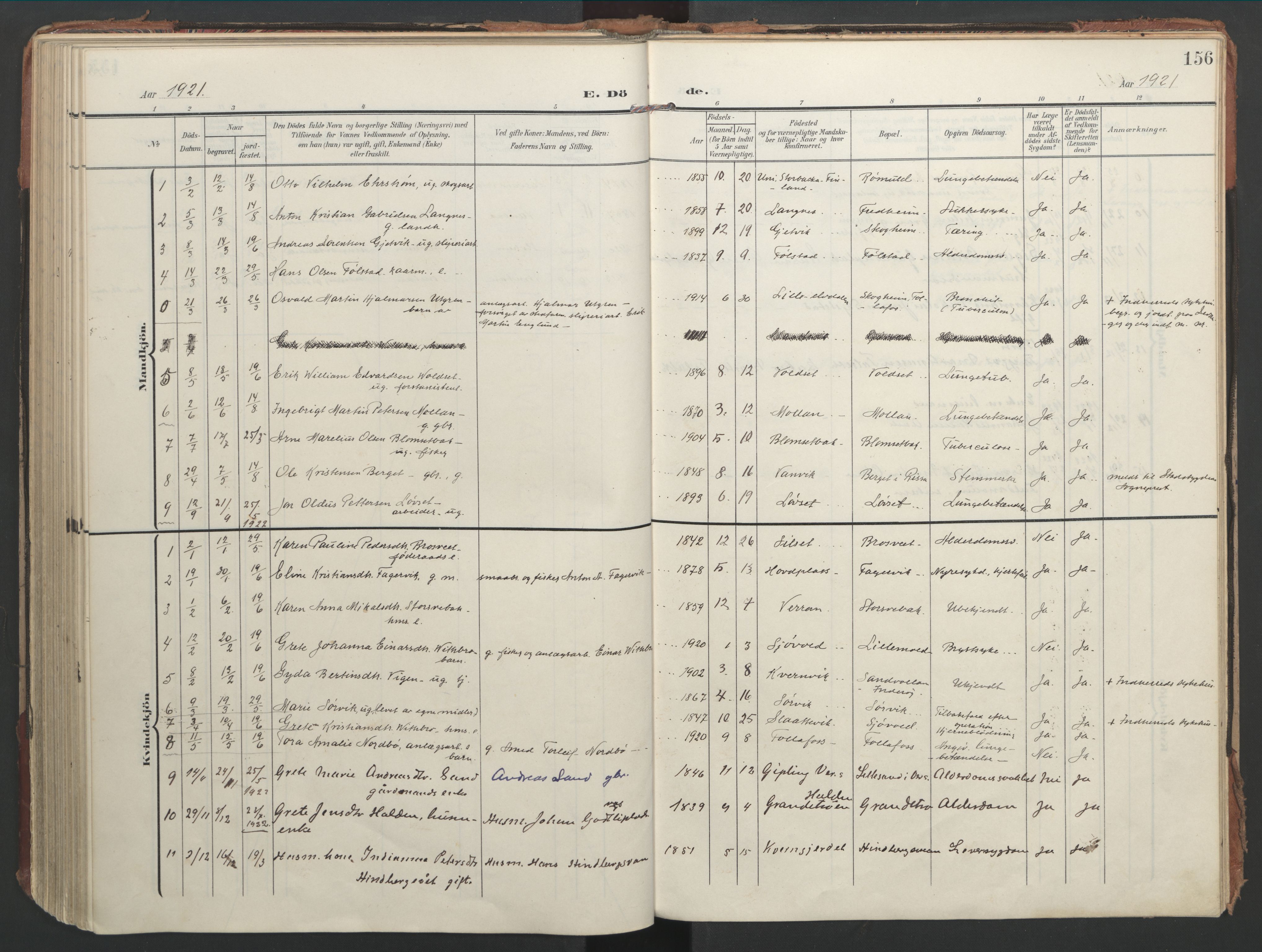 Ministerialprotokoller, klokkerbøker og fødselsregistre - Nord-Trøndelag, AV/SAT-A-1458/744/L0421: Ministerialbok nr. 744A05, 1905-1930, s. 156