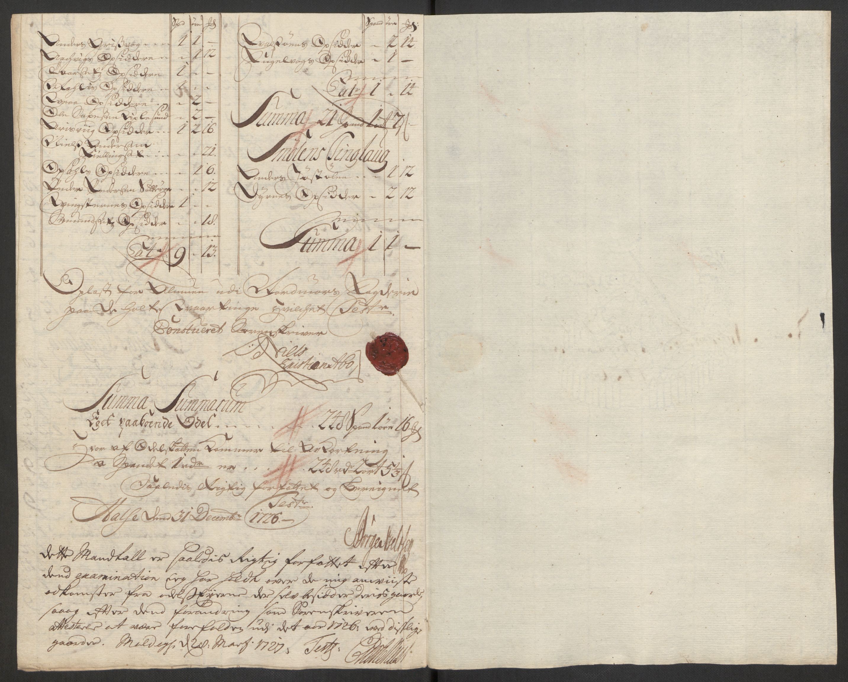 Rentekammeret inntil 1814, Reviderte regnskaper, Fogderegnskap, RA/EA-4092/R56/L3759: Fogderegnskap Nordmøre, 1726, s. 253