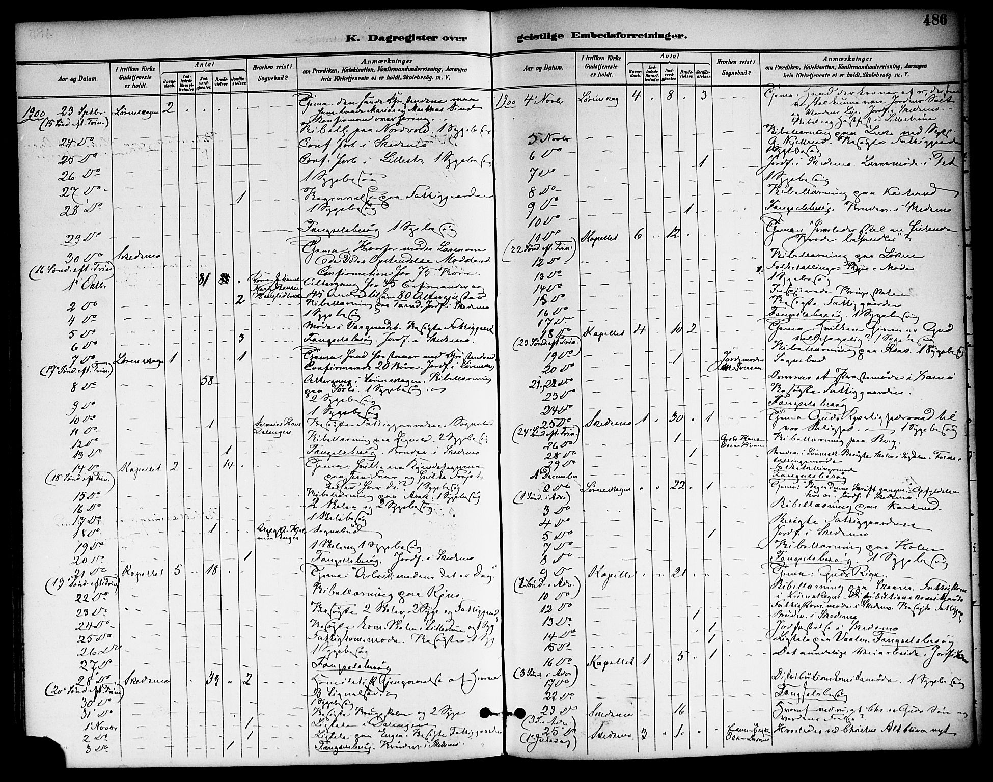 Skedsmo prestekontor Kirkebøker, AV/SAO-A-10033a/F/Fa/L0014: Ministerialbok nr. I 14, 1892-1901, s. 486