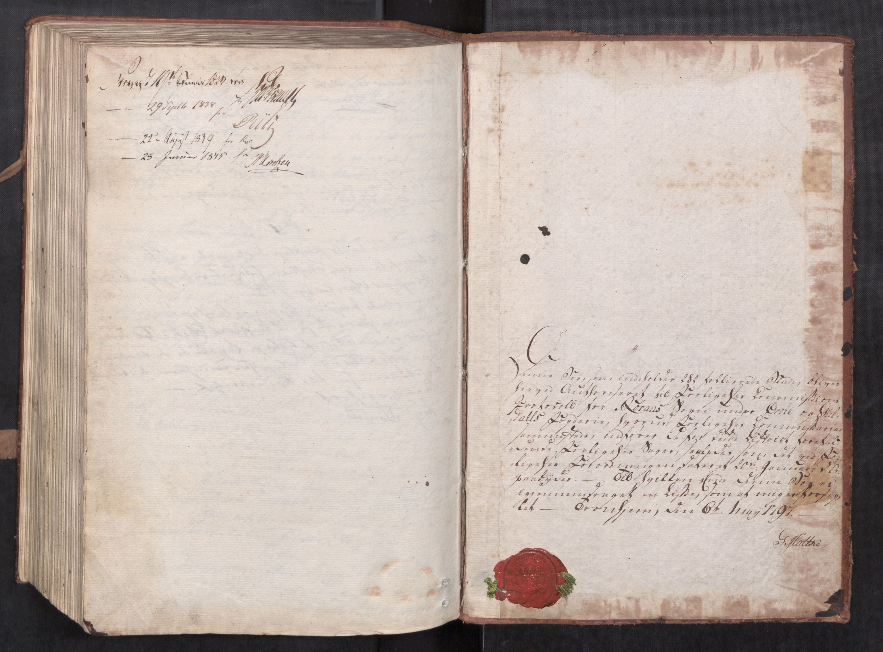 Røros forliksråd, AV/SAT-A-5690/1/F/L0001: Møtebok, 1797-1845, s. 282b