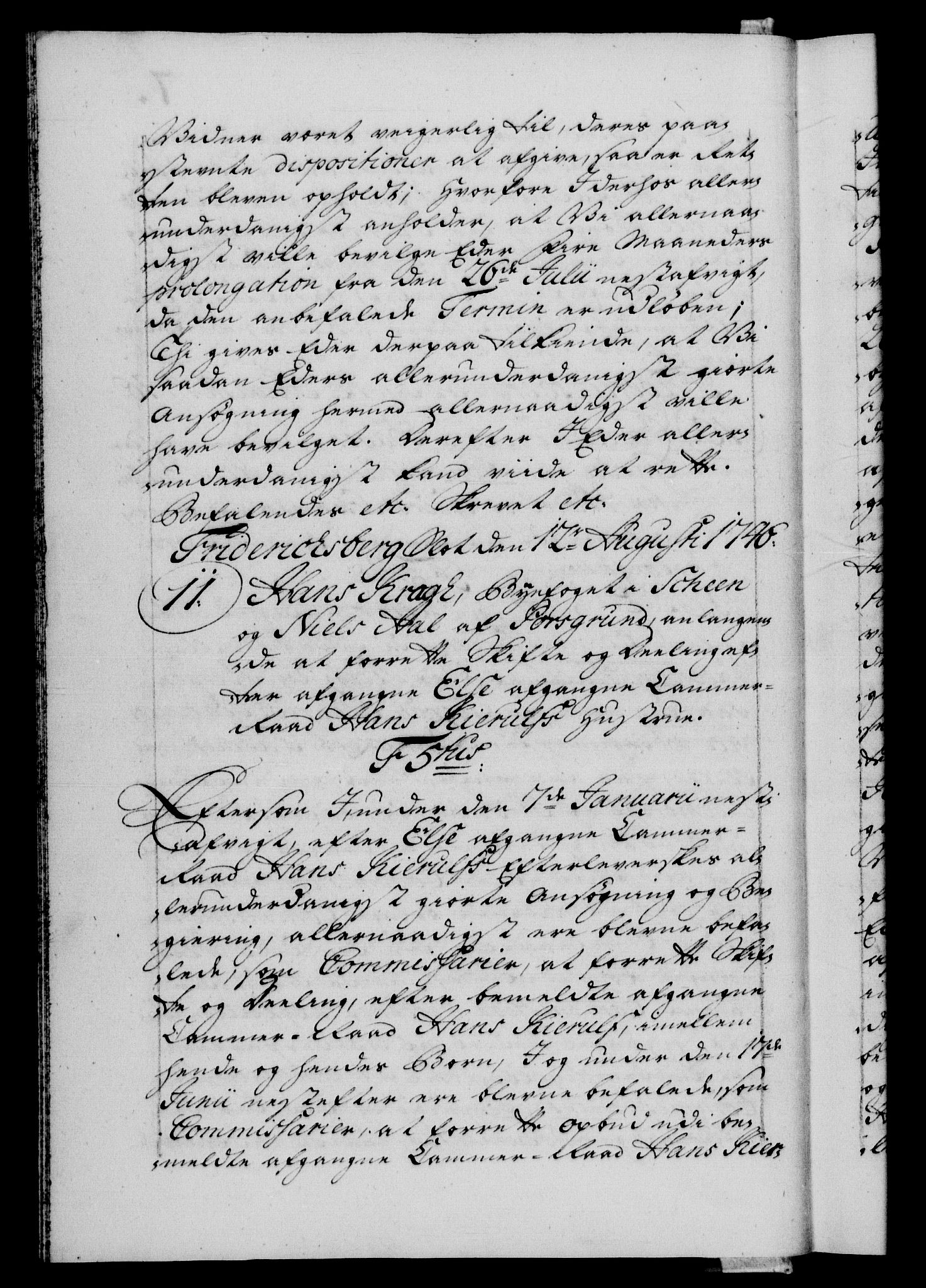 Danske Kanselli 1572-1799, AV/RA-EA-3023/F/Fc/Fca/Fcab/L0031: Norske tegnelser, 1746-1748, s. 7b