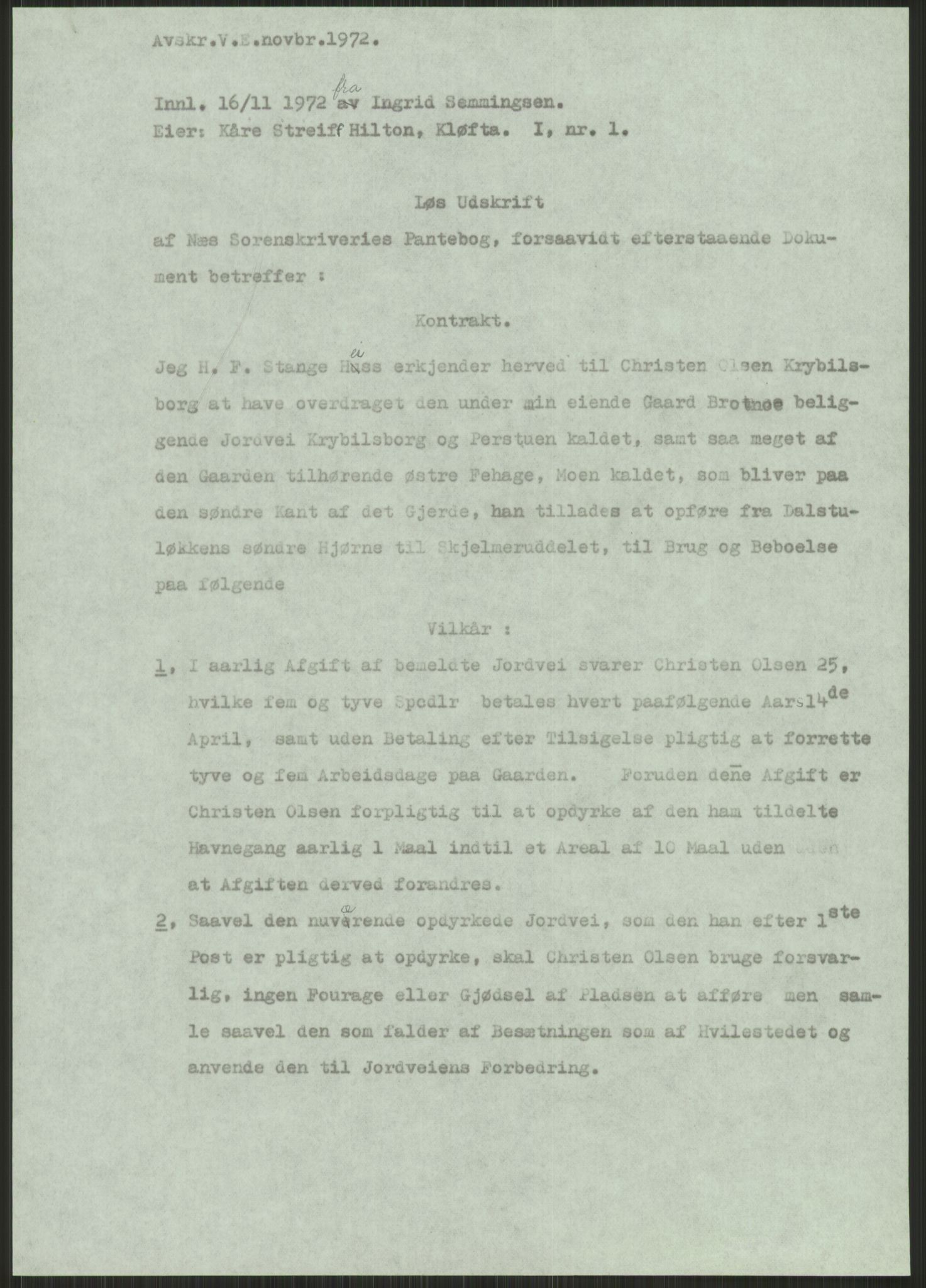 Samlinger til kildeutgivelse, Amerikabrevene, AV/RA-EA-4057/F/L0006: Innlån fra Akershus: Hilton - Solem, 1838-1914, s. 13