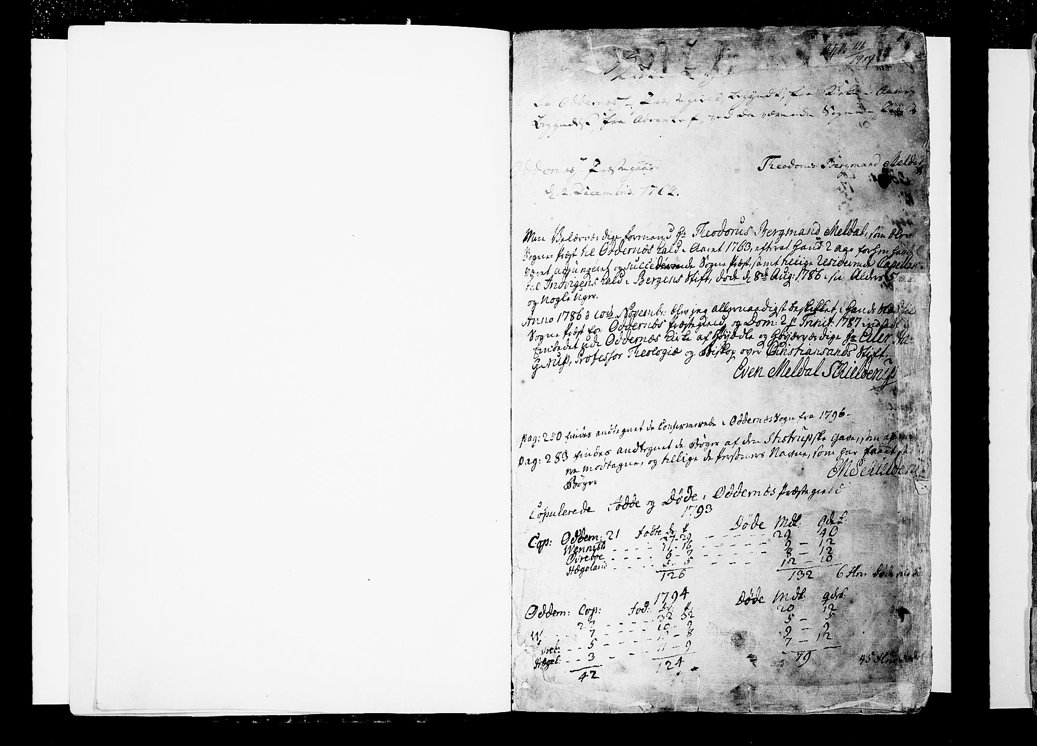 Oddernes sokneprestkontor, SAK/1111-0033/F/Fa/Faa/L0004: Ministerialbok nr. A 4, 1764-1820, s. 1