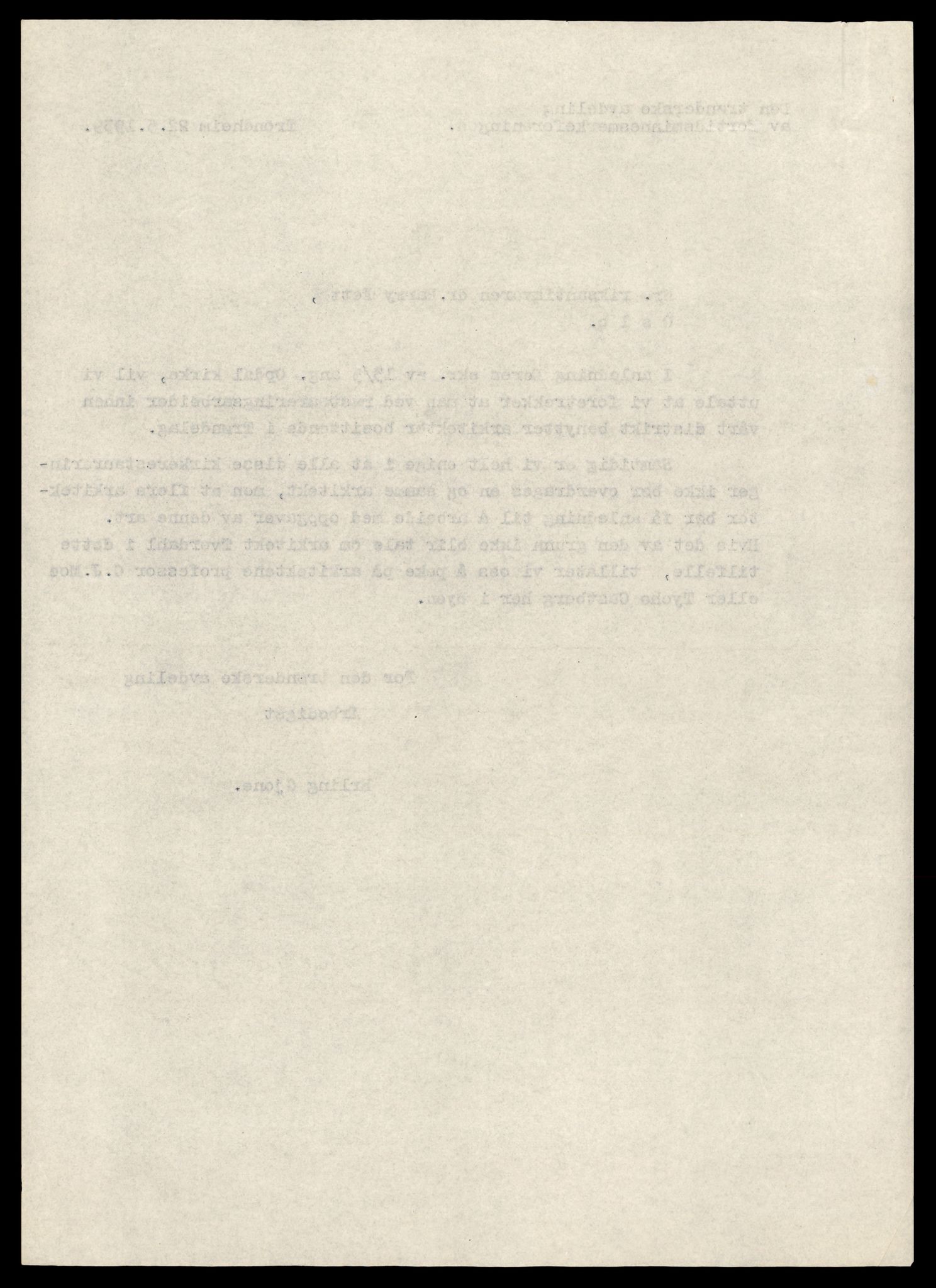 Fortidsminneforeningen, Den trønderske avdeling, AV/SAT-PA-0592/D/Da/L0029: Sakarkiv etter nøkkel, s. 444