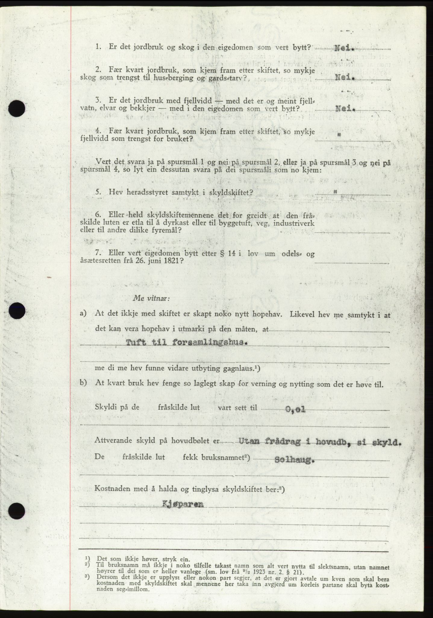 Søre Sunnmøre sorenskriveri, AV/SAT-A-4122/1/2/2C/L0077: Pantebok nr. 3A, 1945-1946, Dagboknr: 608/1945