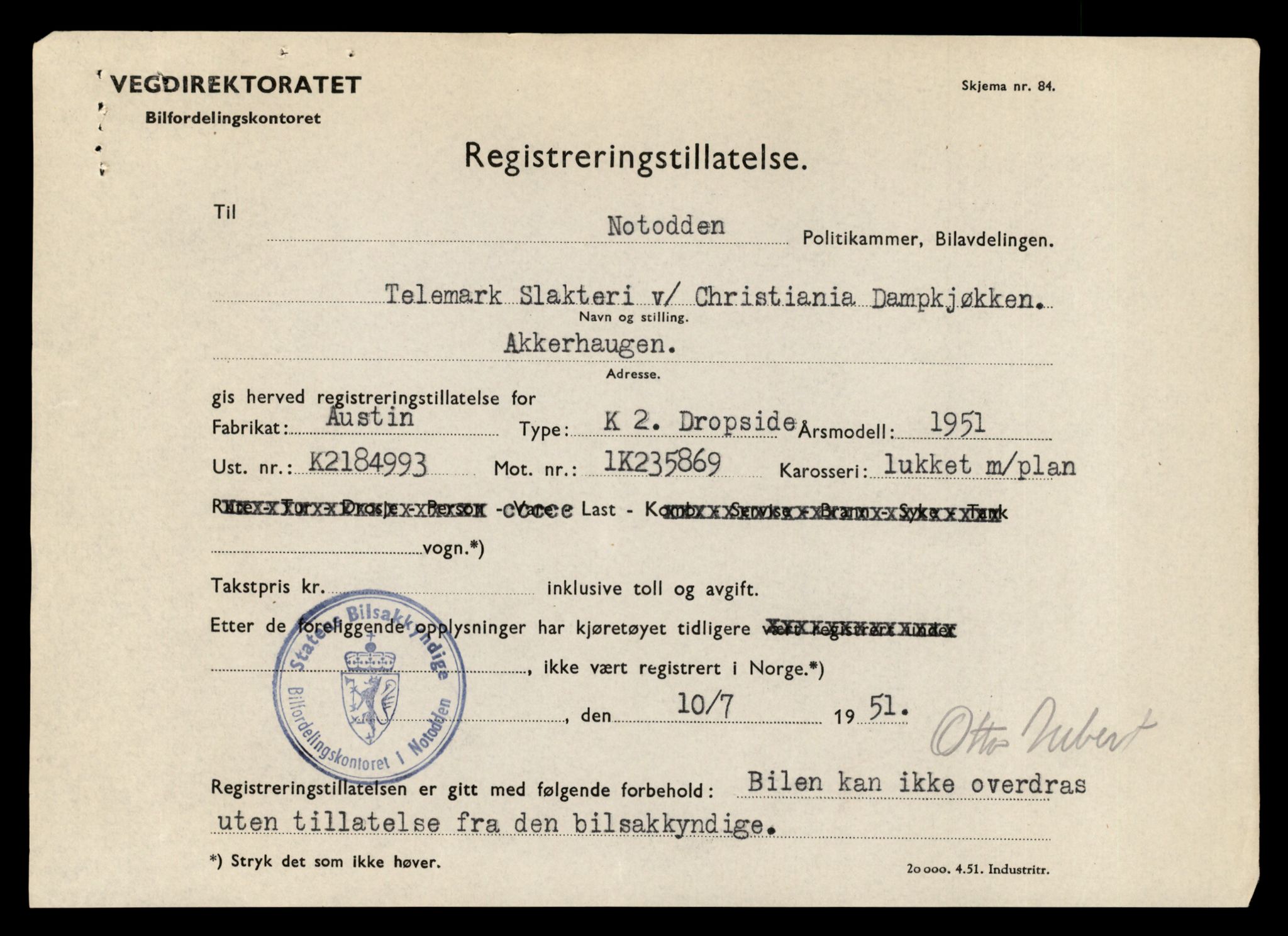 Møre og Romsdal vegkontor - Ålesund trafikkstasjon, AV/SAT-A-4099/F/Fe/L0015: Registreringskort for kjøretøy T 1700 - T 1850, 1927-1998, s. 95