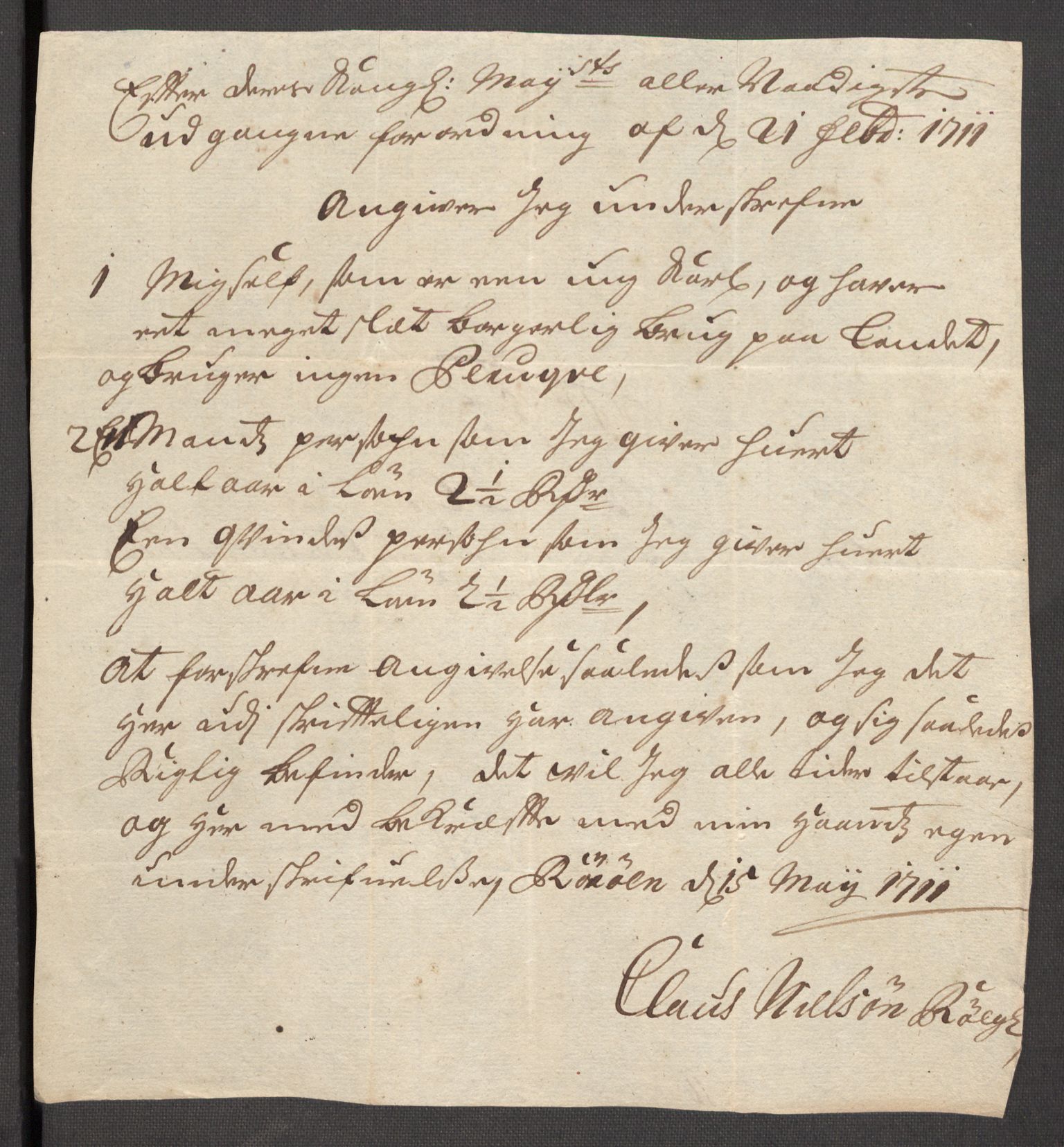 Rentekammeret inntil 1814, Reviderte regnskaper, Fogderegnskap, RA/EA-4092/R57/L3860: Fogderegnskap Fosen, 1711, s. 354