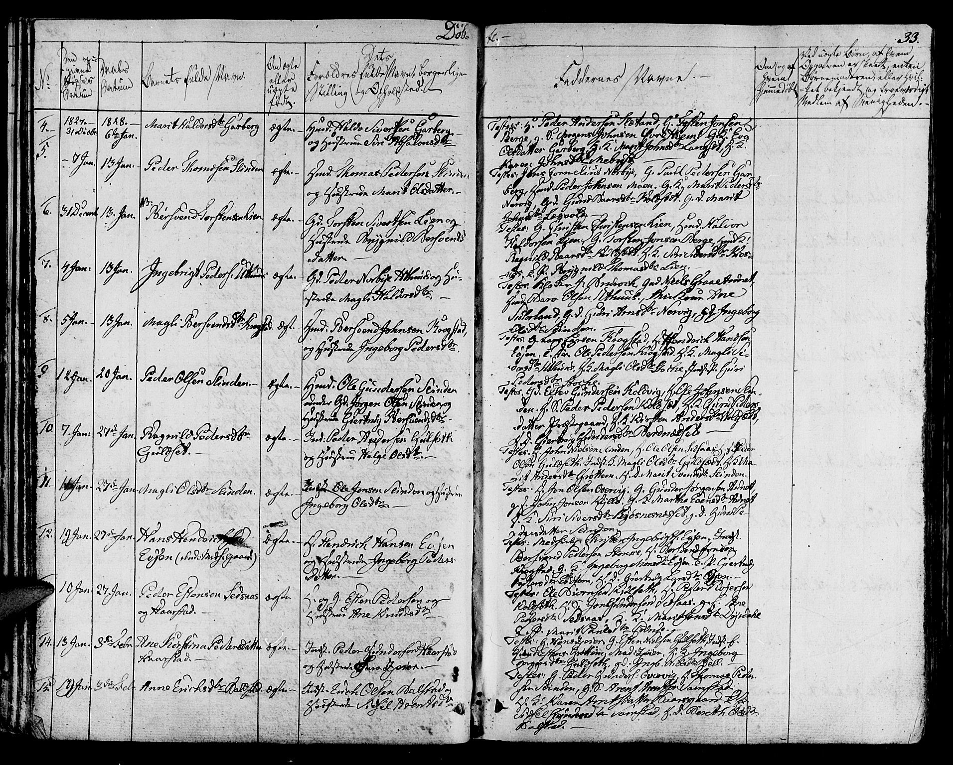 Ministerialprotokoller, klokkerbøker og fødselsregistre - Sør-Trøndelag, SAT/A-1456/695/L1143: Ministerialbok nr. 695A05 /1, 1824-1842, s. 33