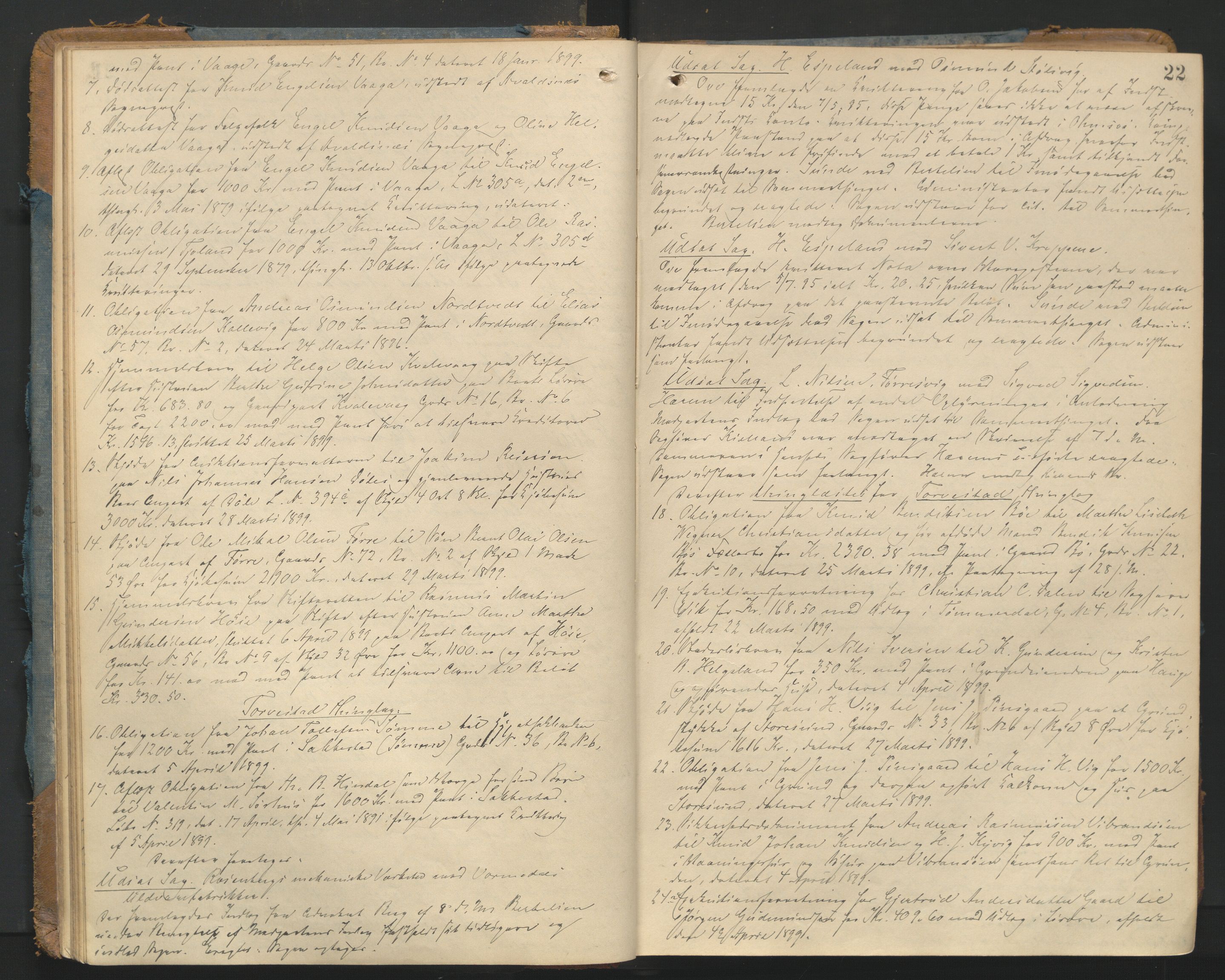 Karmsund sorenskriveri, AV/SAST-A-100311/01/I/IA/IAB/L0011: TINGBOK, 1898-1903, s. 21b-22a