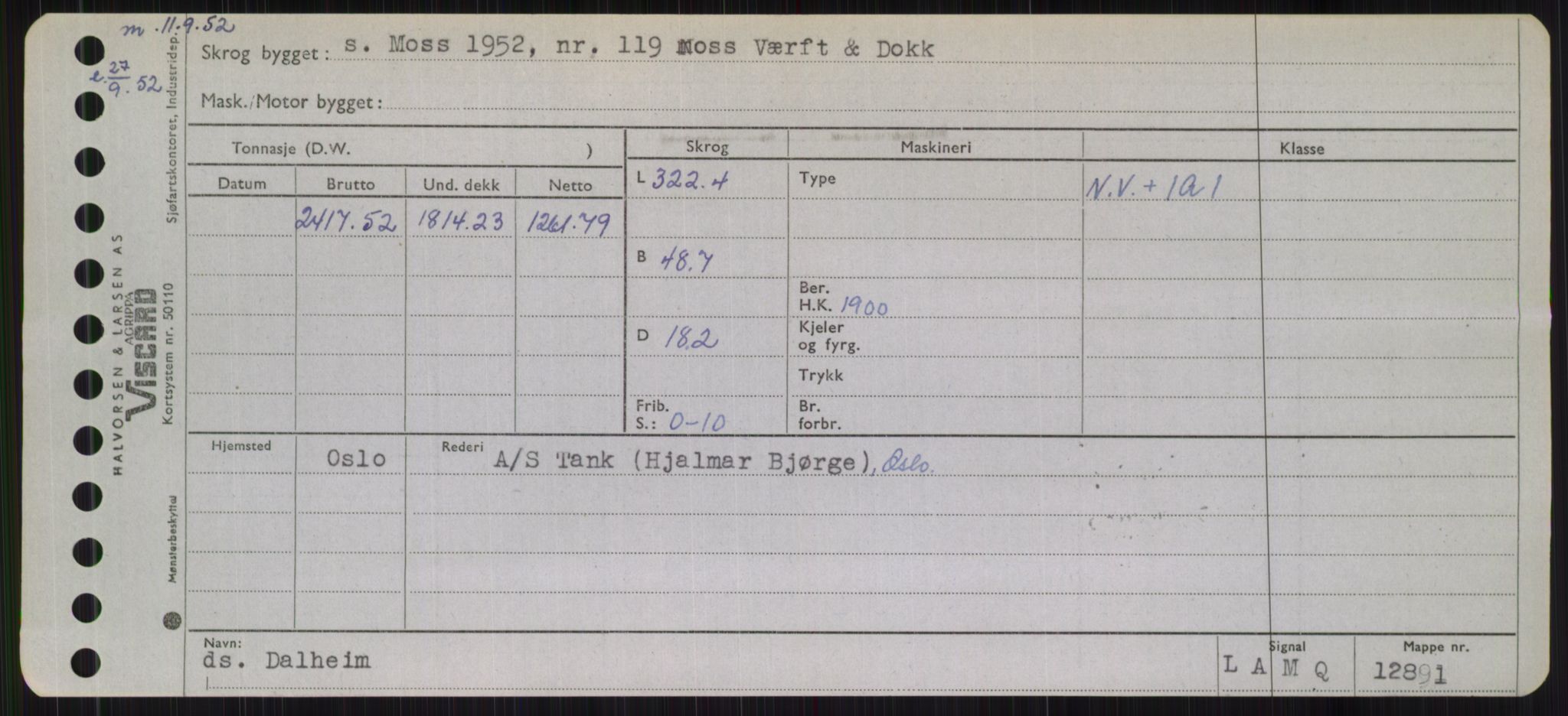 Sjøfartsdirektoratet med forløpere, Skipsmålingen, RA/S-1627/H/Hb/L0001: Fartøy, A-D, s. 477