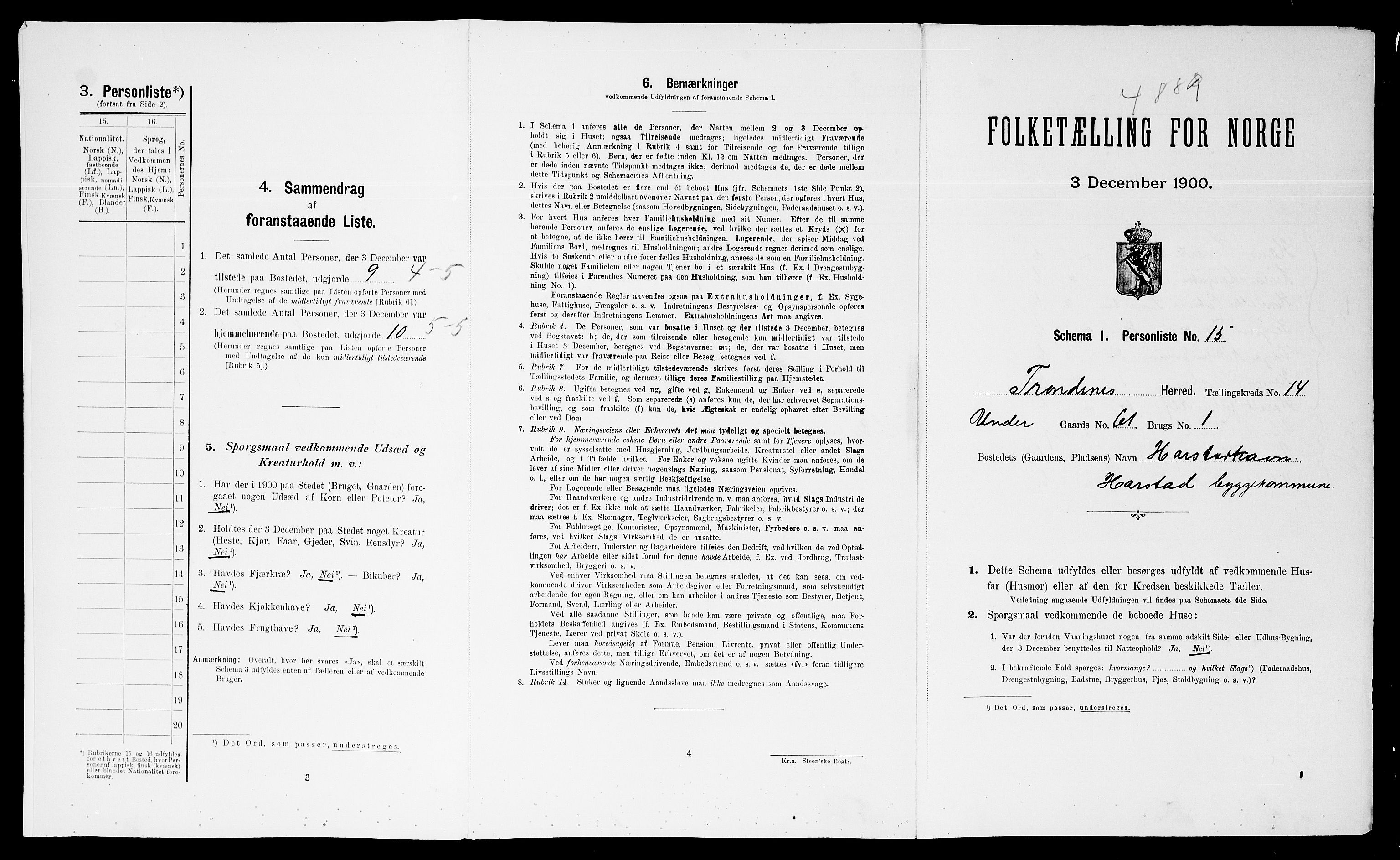 SATØ, Folketelling 1900 for 1914 Trondenes herred, 1900, s. 1655
