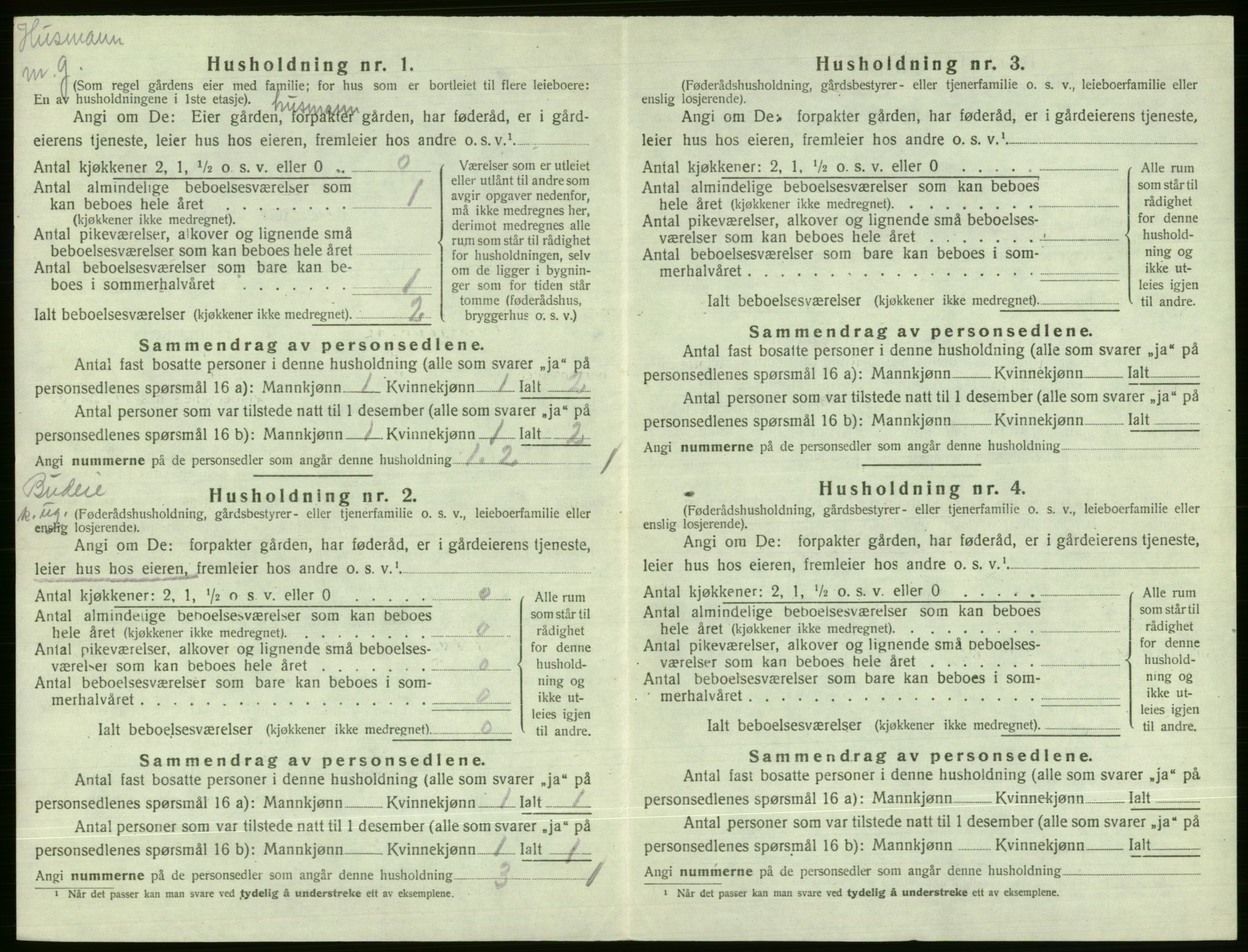 SAB, Folketelling 1920 for 1236 Vossestrand herred, 1920, s. 47