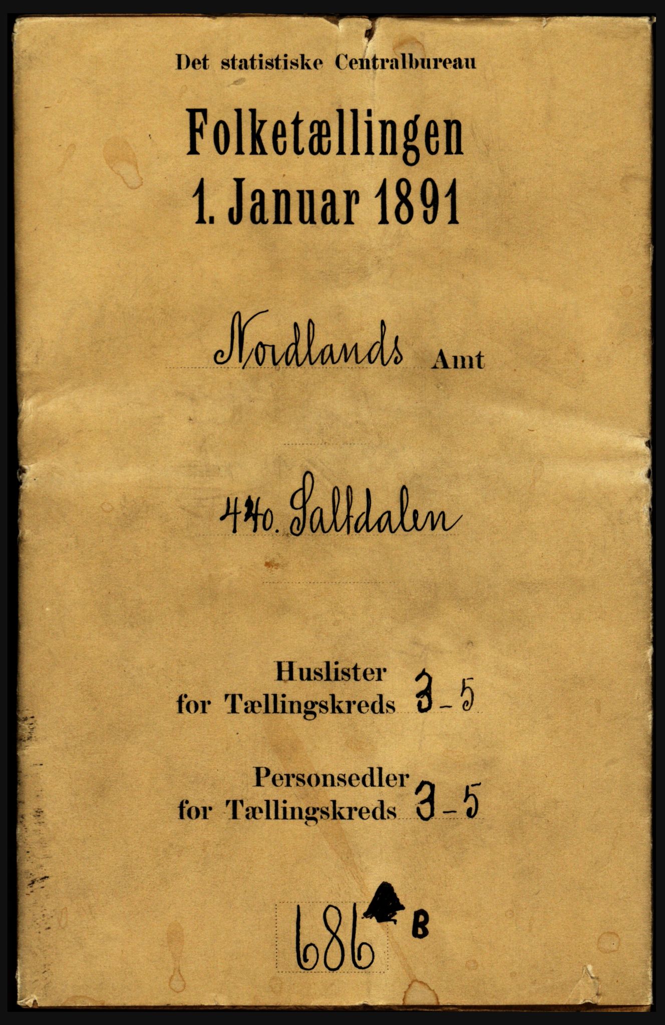 RA, Folketelling 1891 for 1840 Saltdal herred, 1891, s. 1569