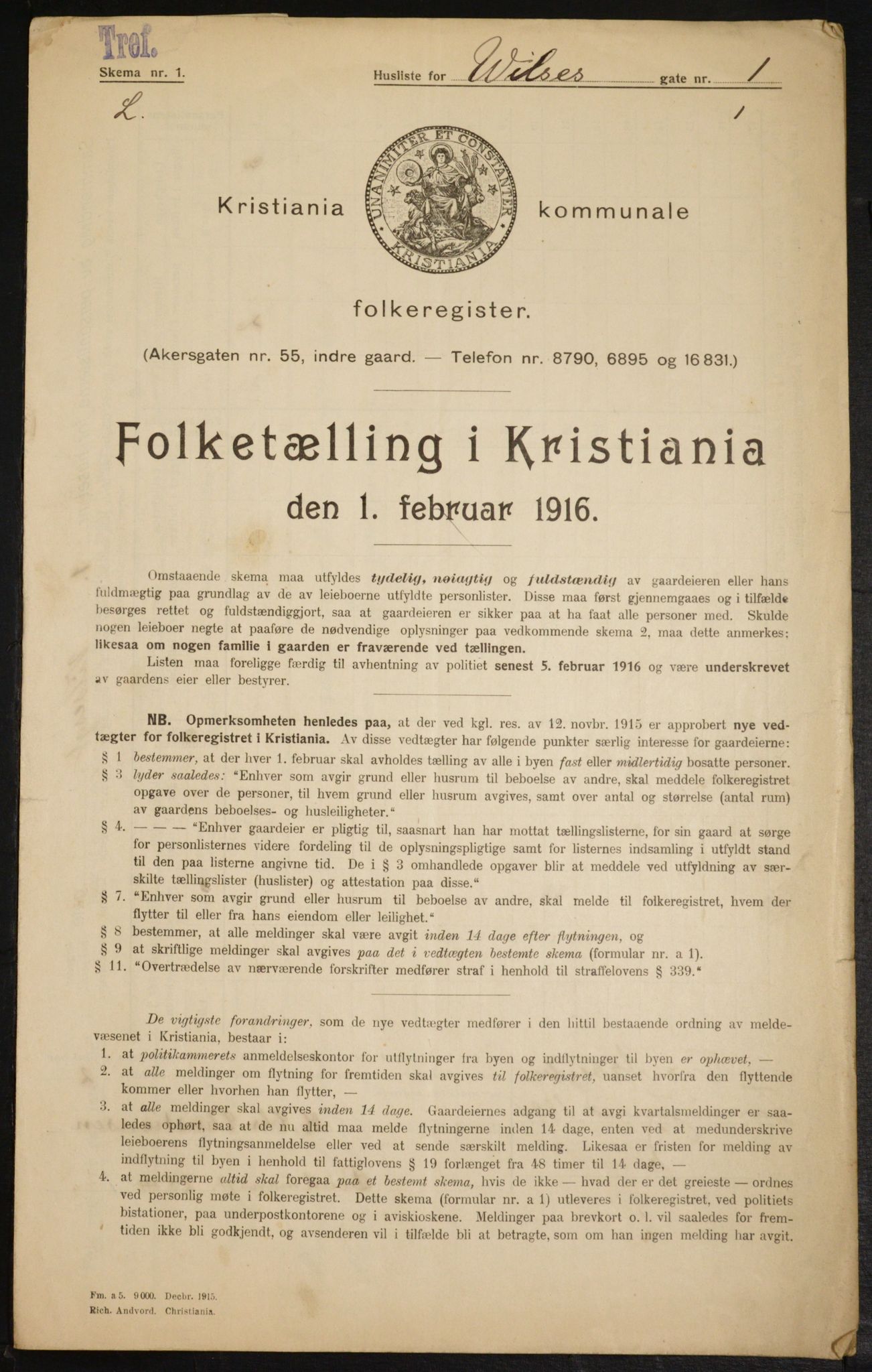 OBA, Kommunal folketelling 1.2.1916 for Kristiania, 1916, s. 131925