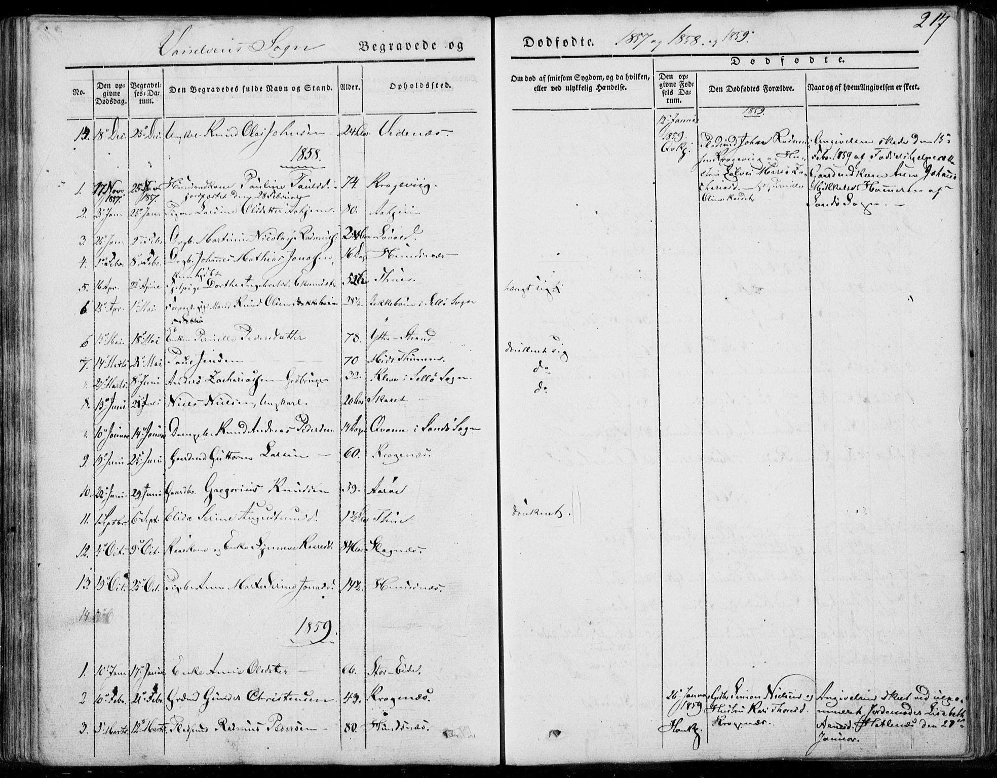 Ministerialprotokoller, klokkerbøker og fødselsregistre - Møre og Romsdal, SAT/A-1454/501/L0006: Ministerialbok nr. 501A06, 1844-1868, s. 217