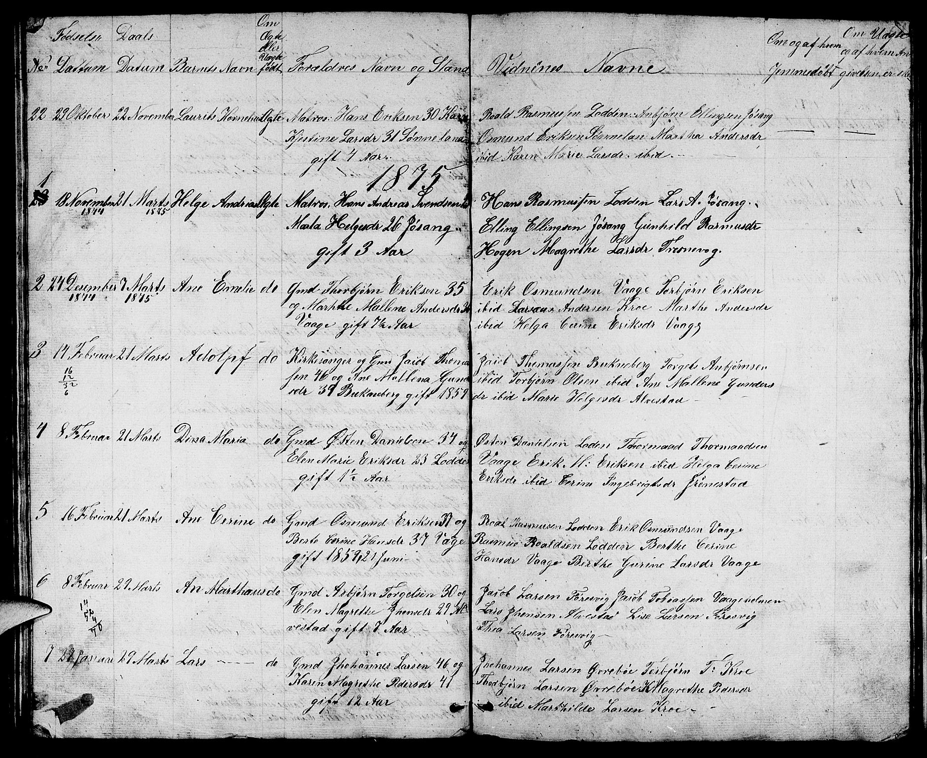Tysvær sokneprestkontor, AV/SAST-A -101864/H/Ha/Hab/L0001: Klokkerbok nr. B 1, 1851-1887, s. 65