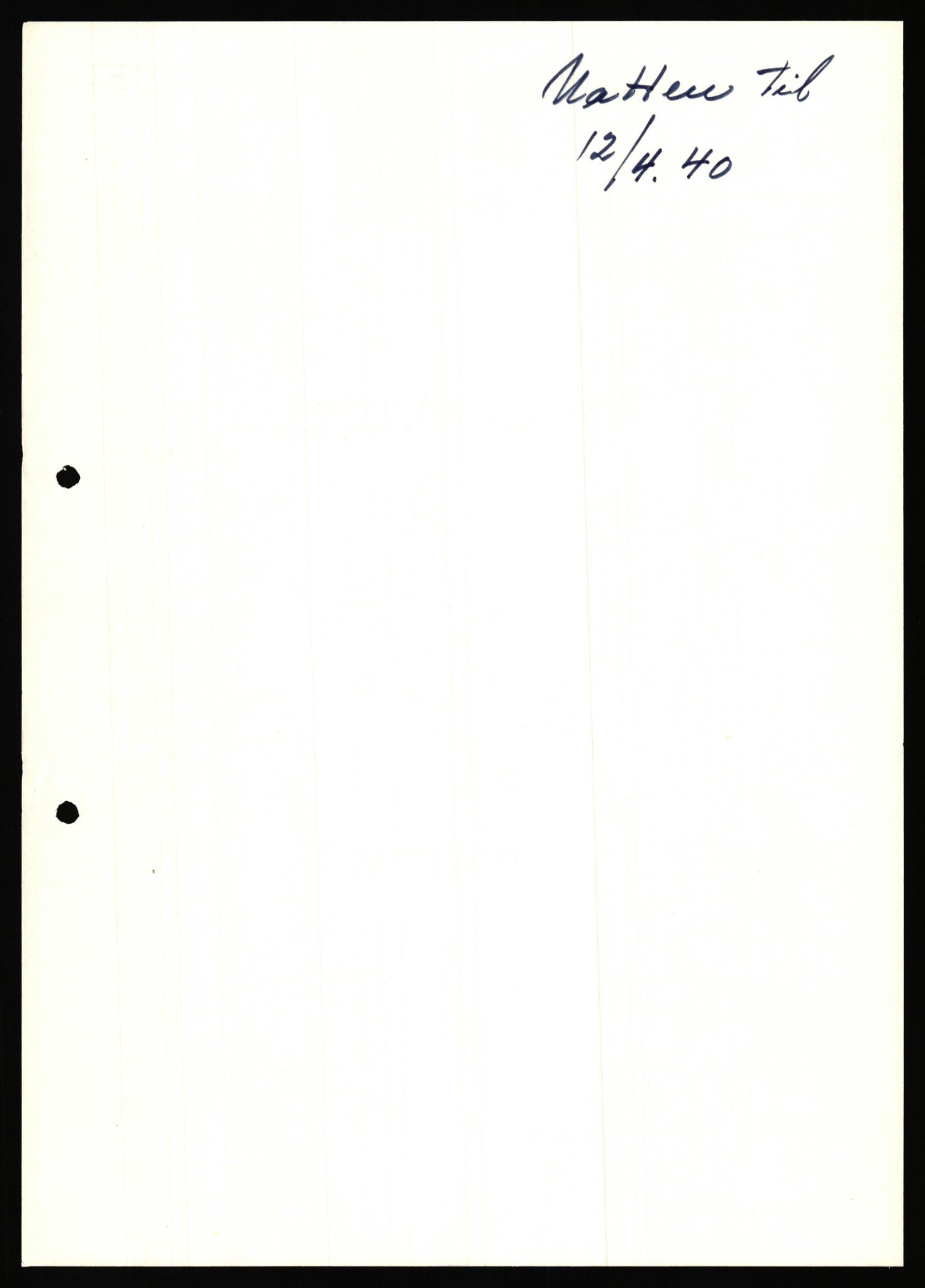 Forsvaret, Forsvarets krigshistoriske avdeling, AV/RA-RAFA-2017/Y/Ya/L0031: II-C-11-51 - Hærens overkommando, 1940, s. 2