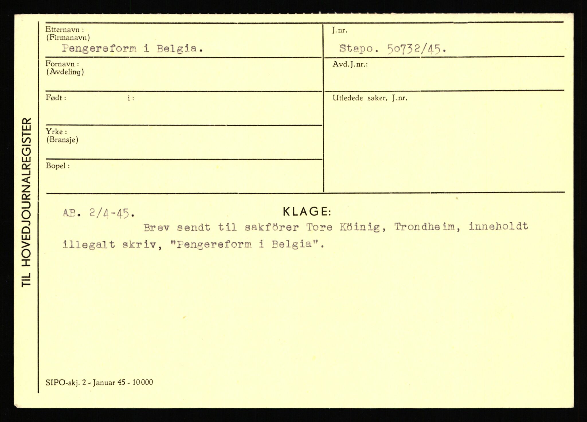 Statspolitiet - Hovedkontoret / Osloavdelingen, AV/RA-S-1329/C/Ca/L0012: Oanæs - Quistgaard	, 1943-1945, s. 3849