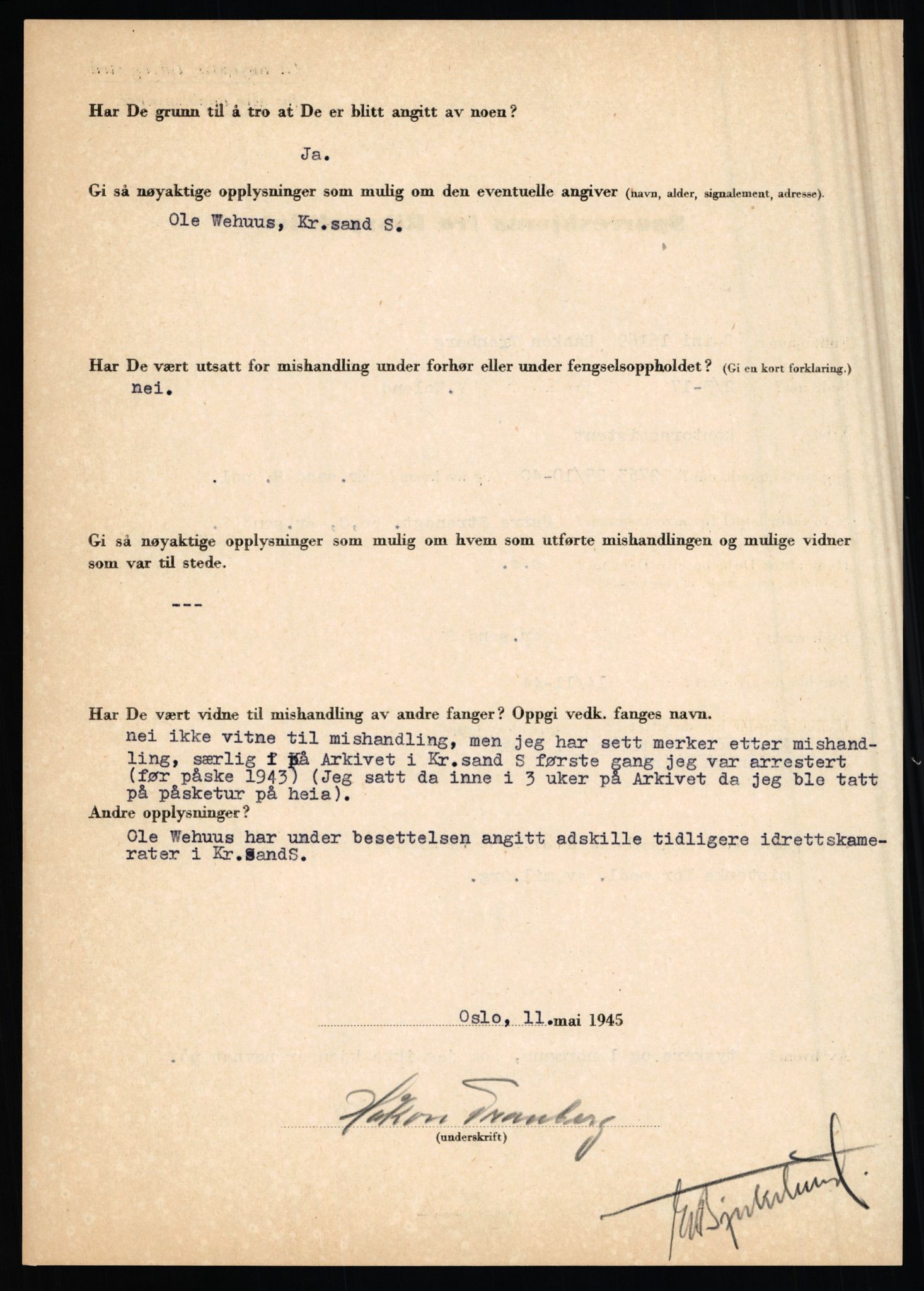 Rikspolitisjefen, AV/RA-S-1560/L/L0017: Tidemann, Hermann G. - Veum, Tjostolv, 1940-1945, s. 384