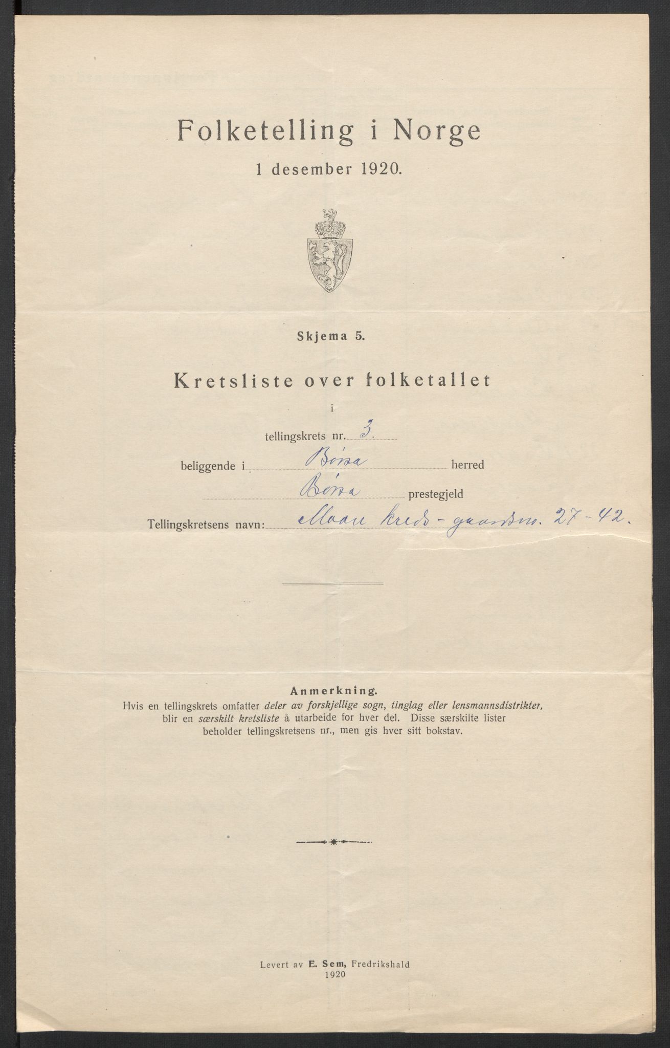 SAT, Folketelling 1920 for 1658 Børsa herred, 1920, s. 17