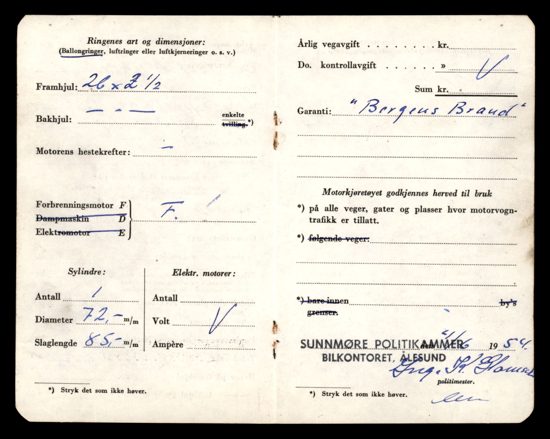 Møre og Romsdal vegkontor - Ålesund trafikkstasjon, AV/SAT-A-4099/F/Fe/L0037: Registreringskort for kjøretøy T 13031 - T 13179, 1927-1998, s. 2468