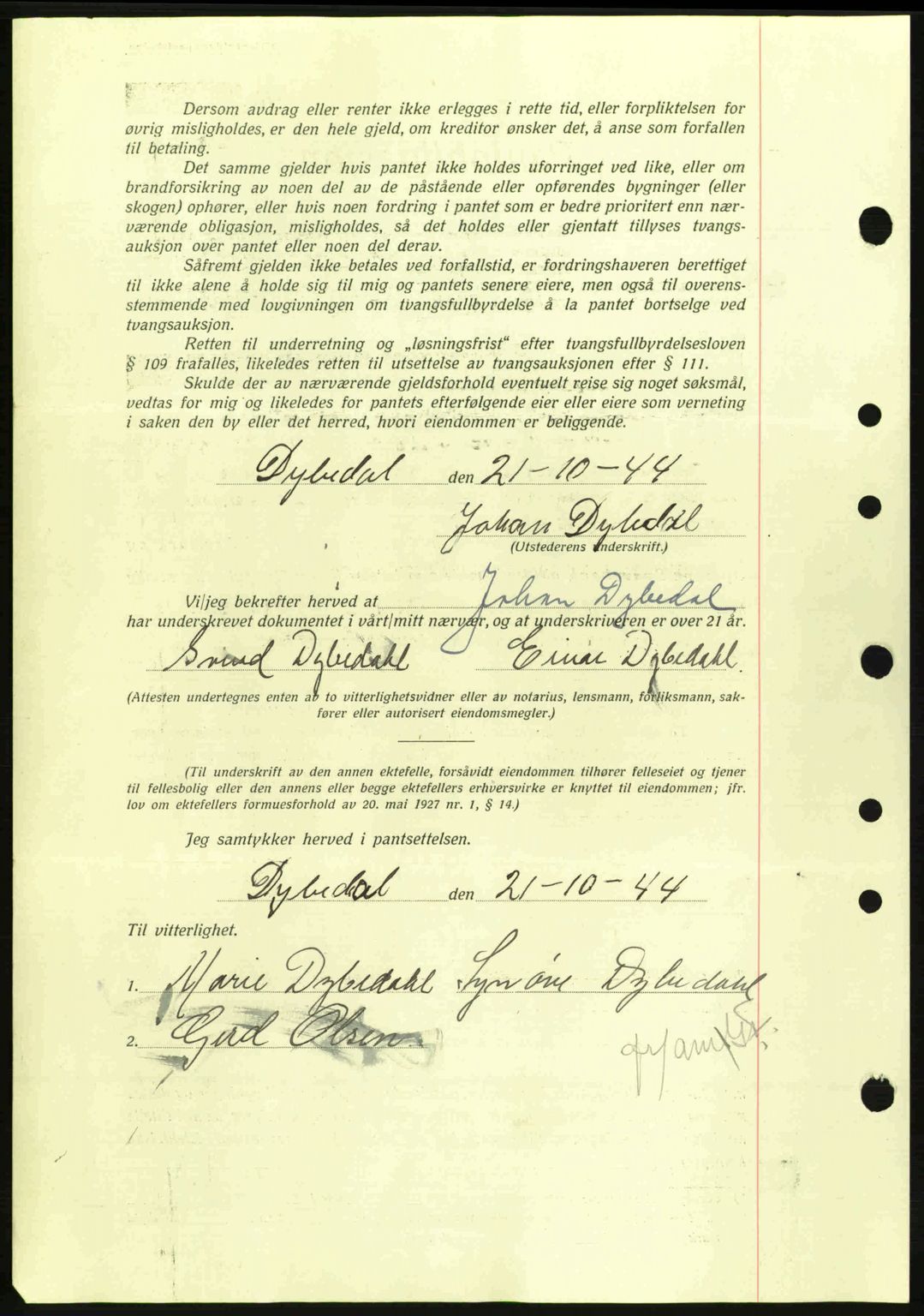Idd og Marker sorenskriveri, AV/SAO-A-10283/G/Gb/Gbc/L0002: Pantebok nr. B4-9a, 1939-1945, Dagboknr: 1198/1944
