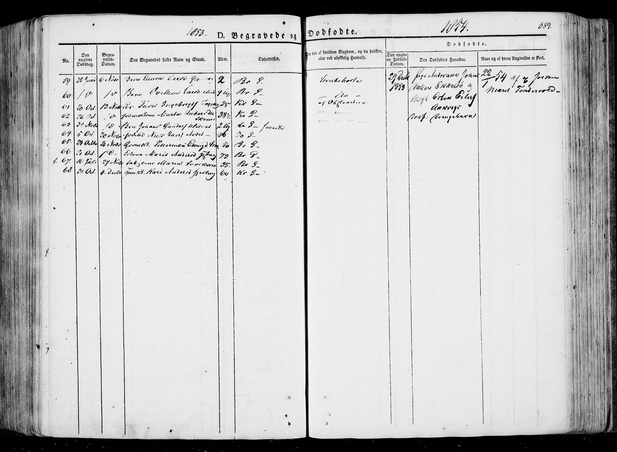 Ministerialprotokoller, klokkerbøker og fødselsregistre - Møre og Romsdal, SAT/A-1454/568/L0803: Ministerialbok nr. 568A10, 1830-1853, s. 389