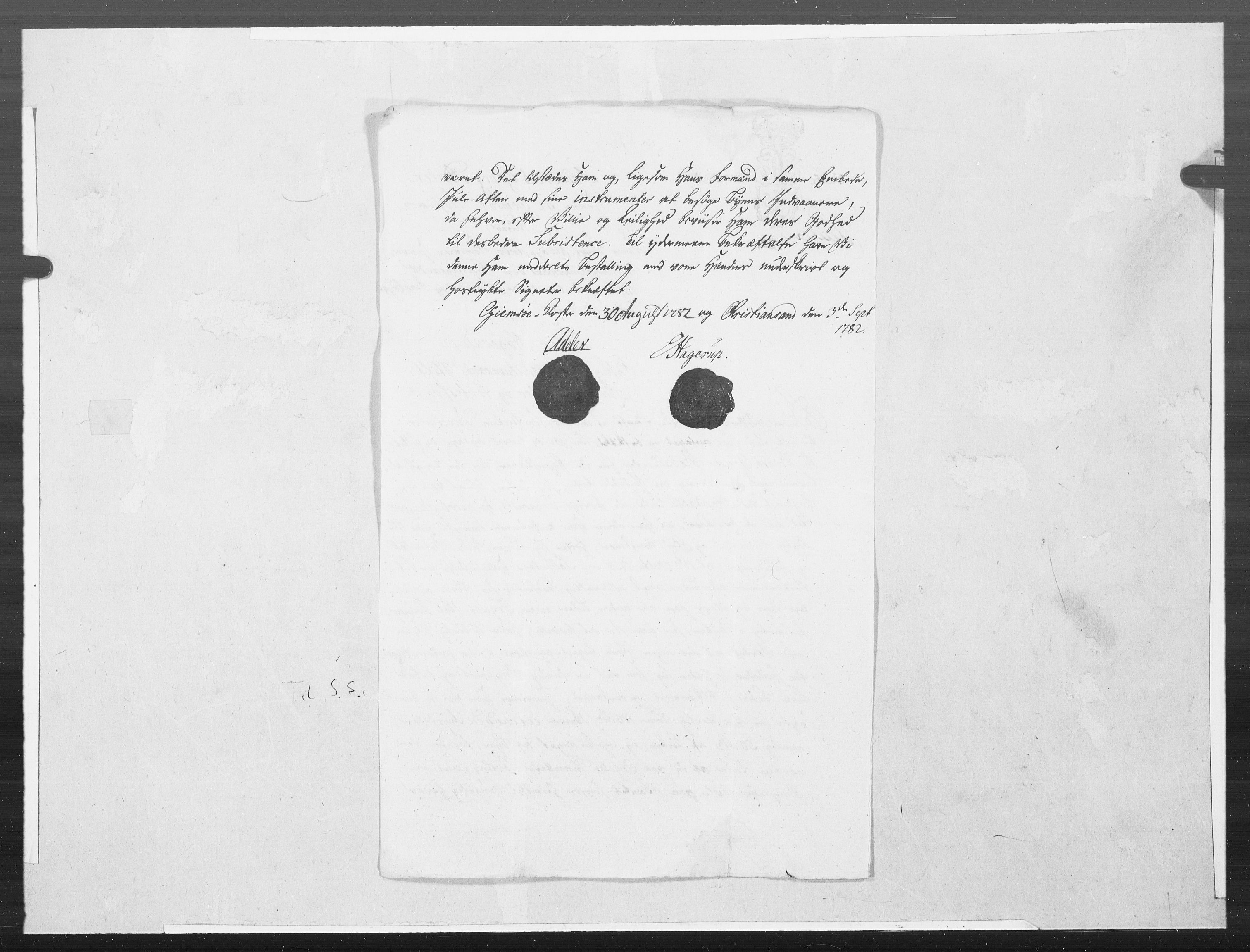 Danske Kanselli 1572-1799, AV/RA-EA-3023/F/Fc/Fcc/Fcca/L0244: Norske innlegg 1572-1799, 1782, s. 145