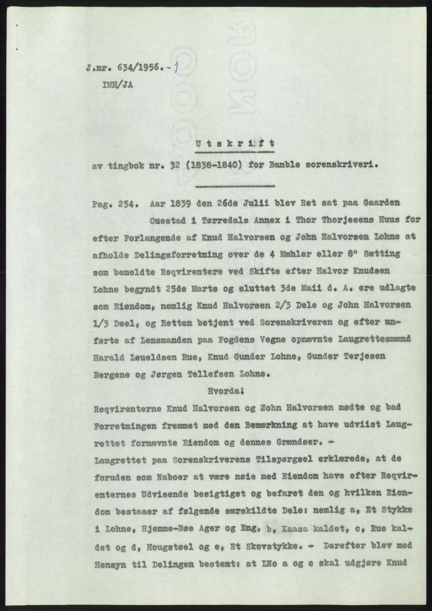 Statsarkivet i Kongsberg, SAKO/A-0001, 1956, s. 211