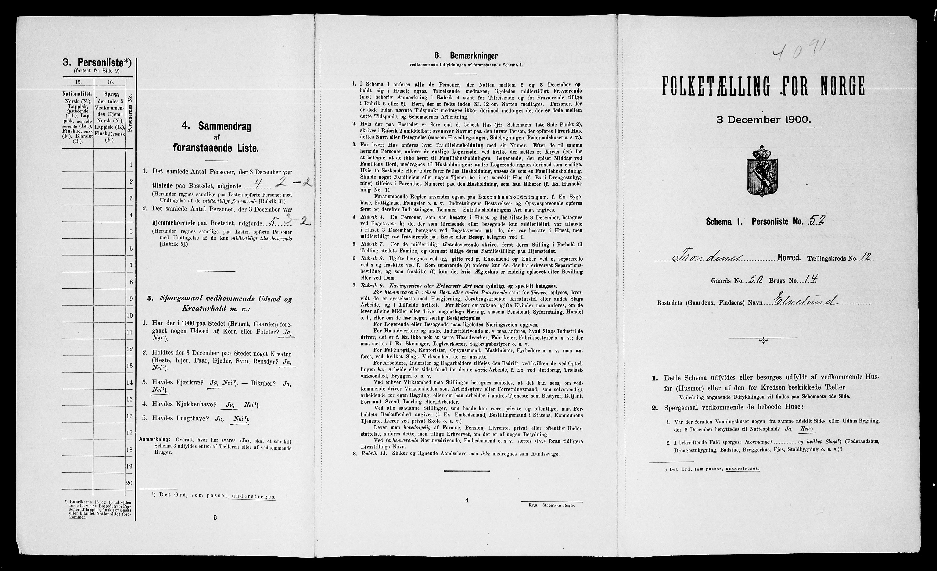 SATØ, Folketelling 1900 for 1914 Trondenes herred, 1900, s. 1274