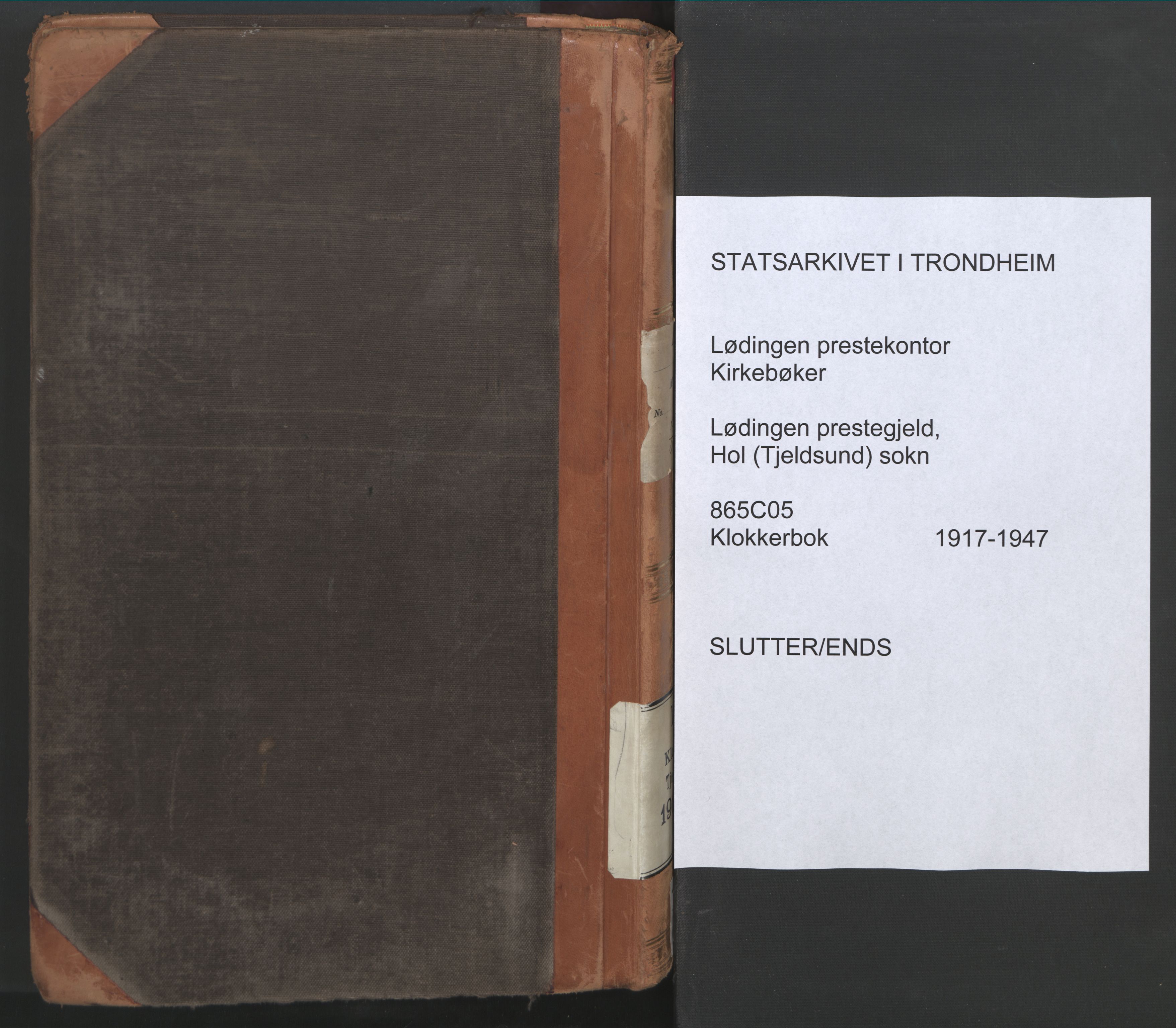 Ministerialprotokoller, klokkerbøker og fødselsregistre - Nordland, AV/SAT-A-1459/865/L0933: Klokkerbok nr. 865C05, 1917-1947