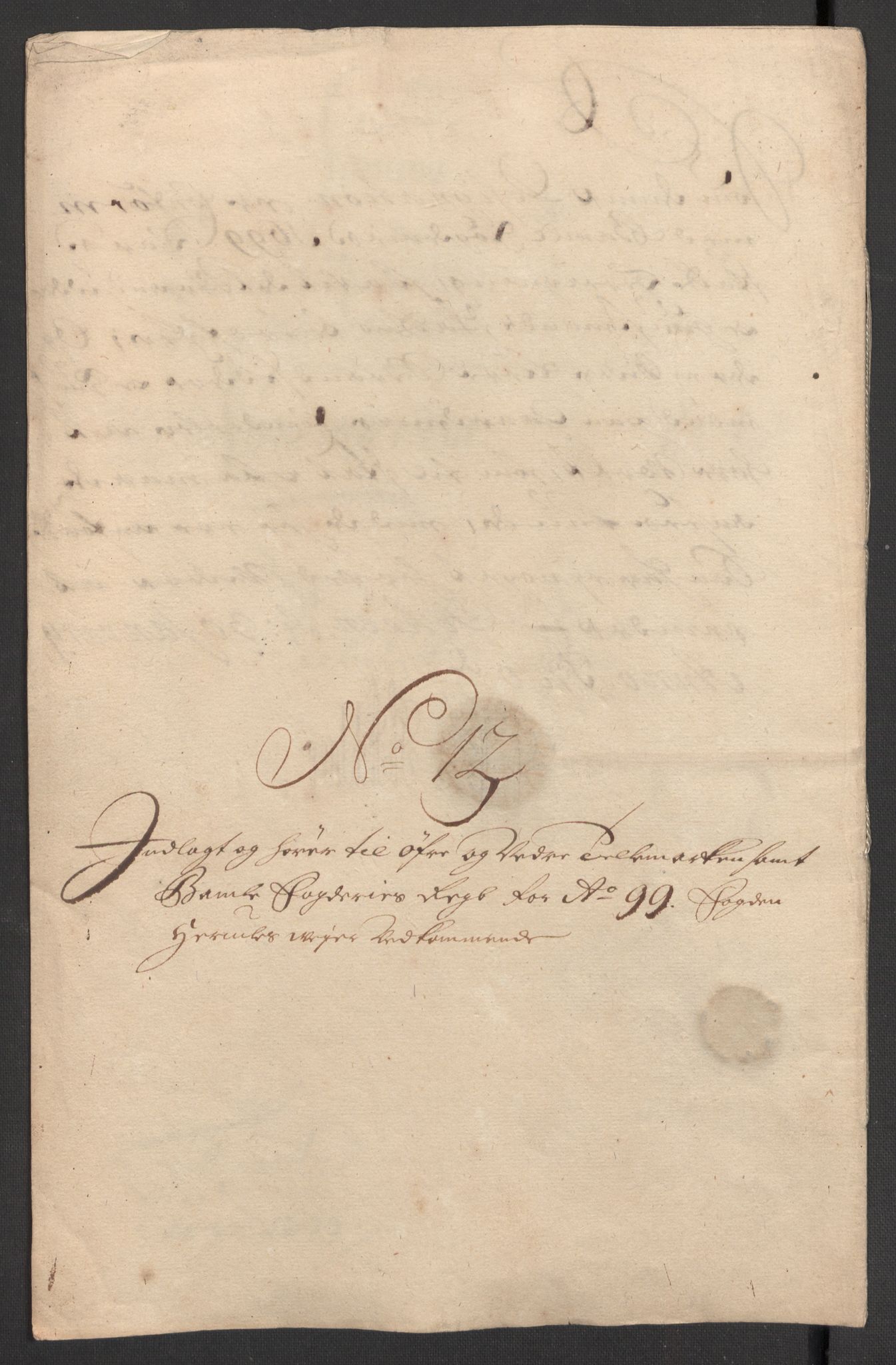 Rentekammeret inntil 1814, Reviderte regnskaper, Fogderegnskap, RA/EA-4092/R36/L2101: Fogderegnskap Øvre og Nedre Telemark og Bamble, 1699, s. 233