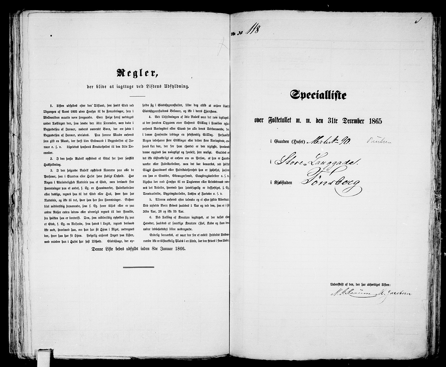 RA, Folketelling 1865 for 0705P Tønsberg prestegjeld, 1865, s. 258