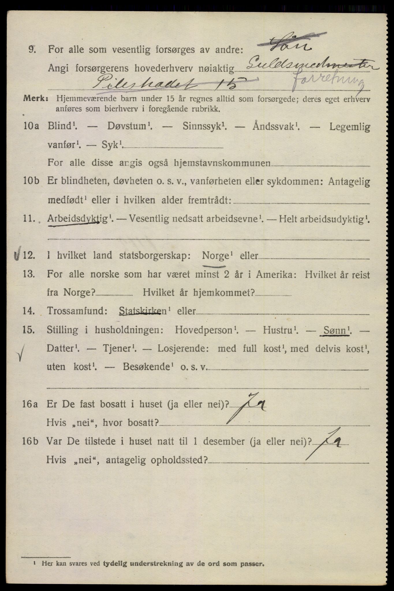 SAO, Folketelling 1920 for 0301 Kristiania kjøpstad, 1920, s. 369820