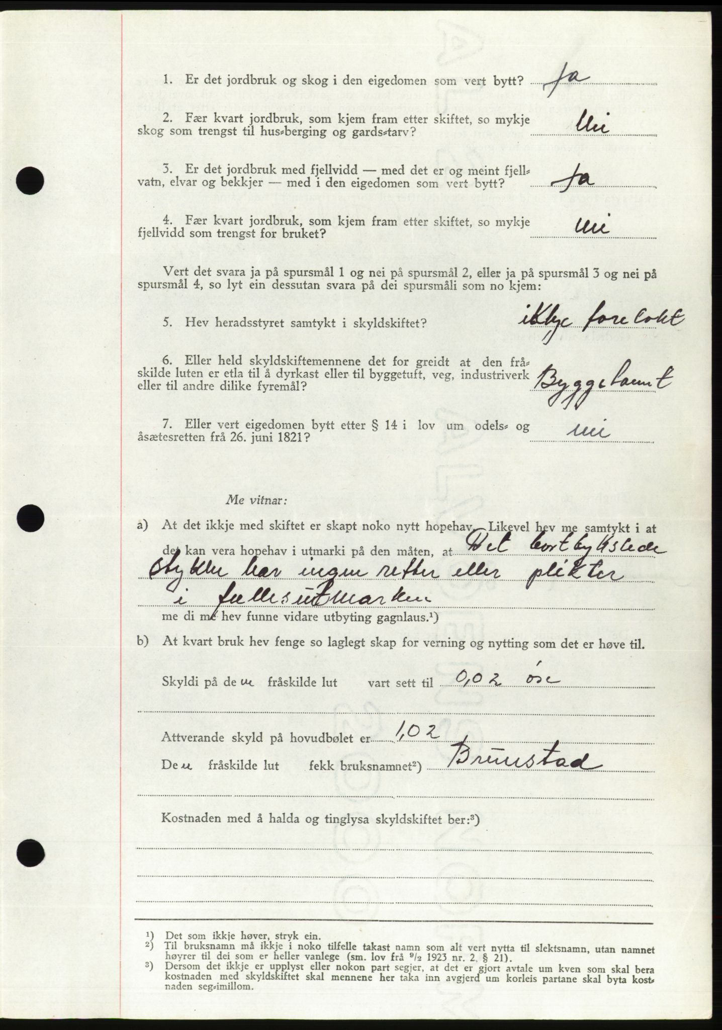 Søre Sunnmøre sorenskriveri, AV/SAT-A-4122/1/2/2C/L0076: Pantebok nr. 2A, 1943-1944, Dagboknr: 601/1944