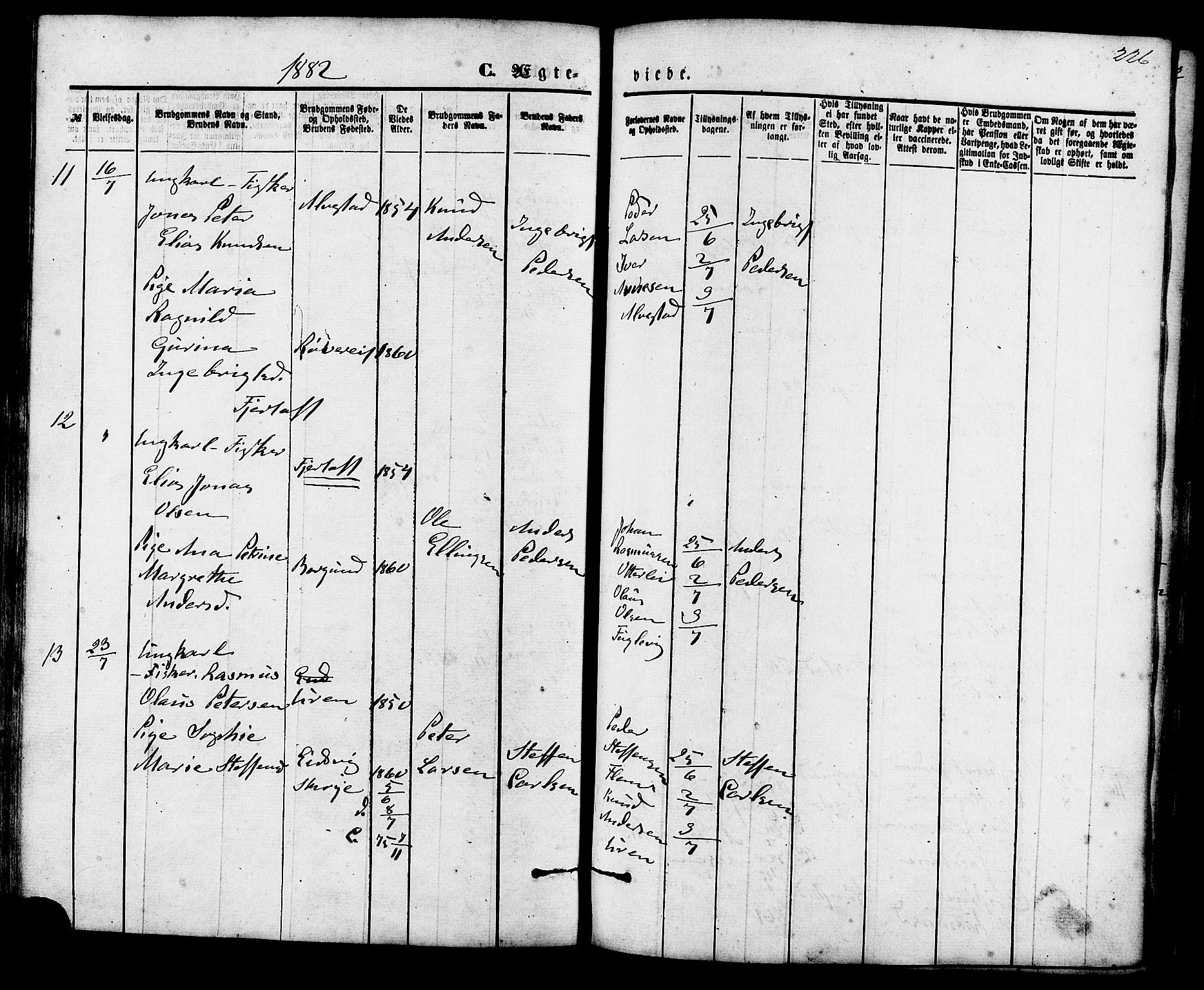 Ministerialprotokoller, klokkerbøker og fødselsregistre - Møre og Romsdal, AV/SAT-A-1454/536/L0500: Ministerialbok nr. 536A09, 1876-1889, s. 226