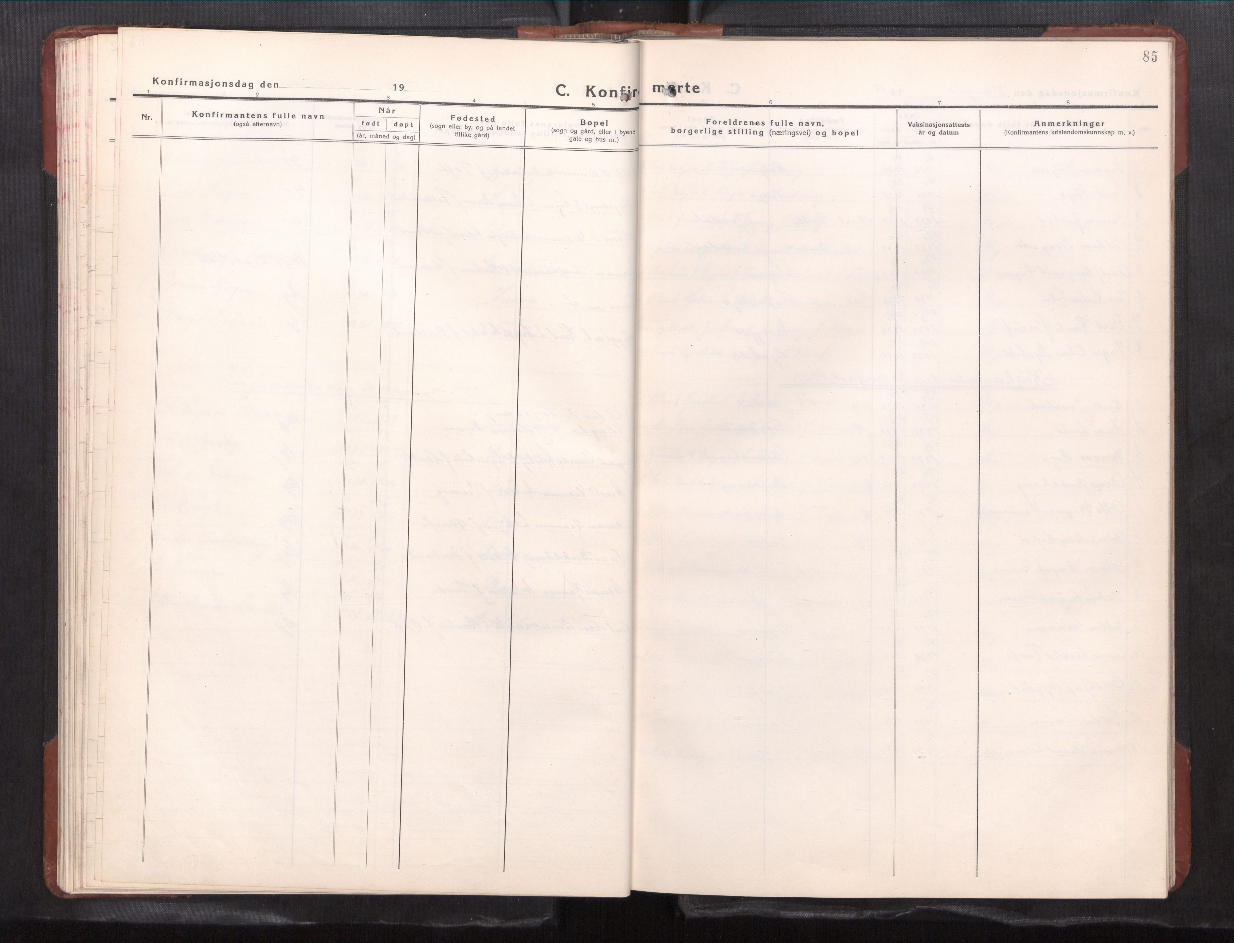 Ministerialprotokoller, klokkerbøker og fødselsregistre - Møre og Romsdal, AV/SAT-A-1454/591/L1021: Klokkerbok nr. 591---, 1930-1971, s. 85