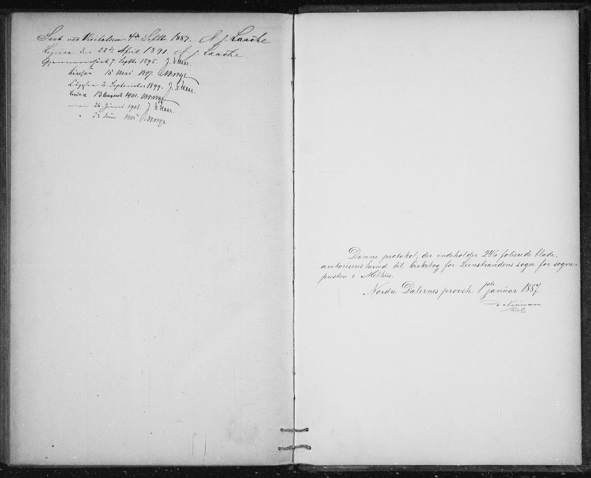 Ministerialprotokoller, klokkerbøker og fødselsregistre - Sør-Trøndelag, AV/SAT-A-1456/613/L0392: Ministerialbok nr. 613A01, 1887-1906