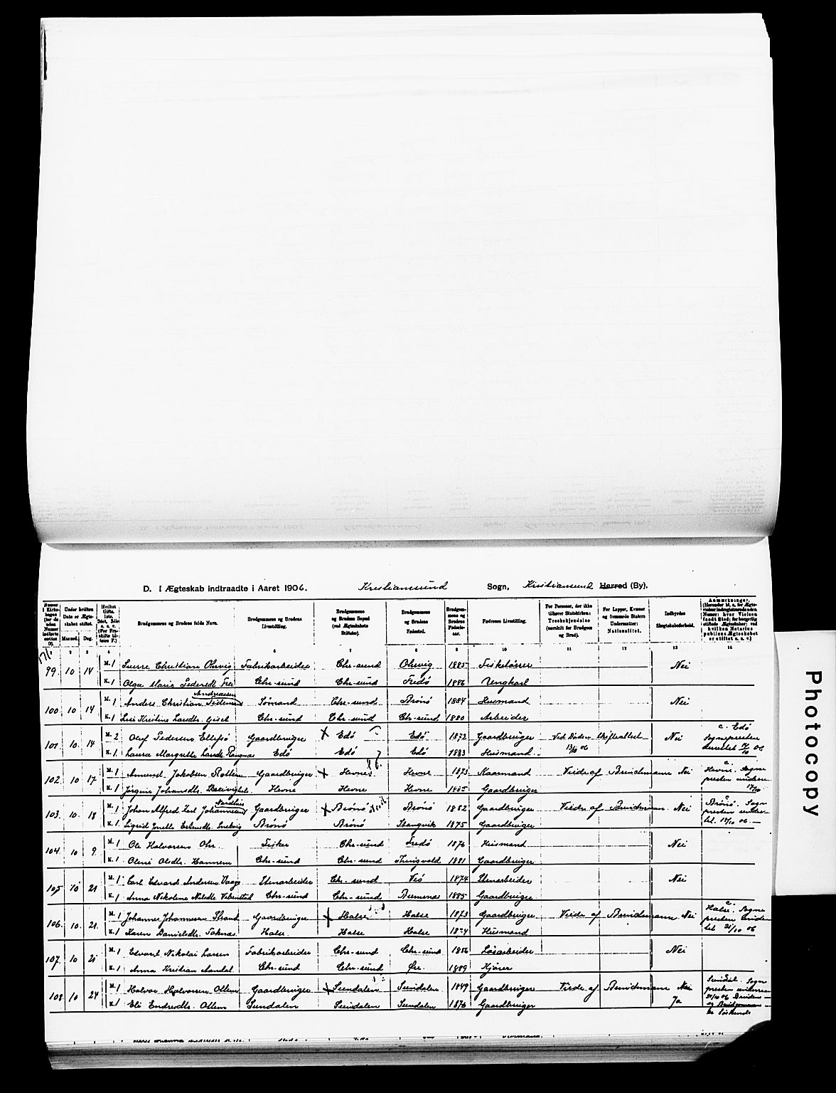 Ministerialprotokoller, klokkerbøker og fødselsregistre - Møre og Romsdal, AV/SAT-A-1454/572/L0859: Ministerialbok nr. 572D03, 1903-1916