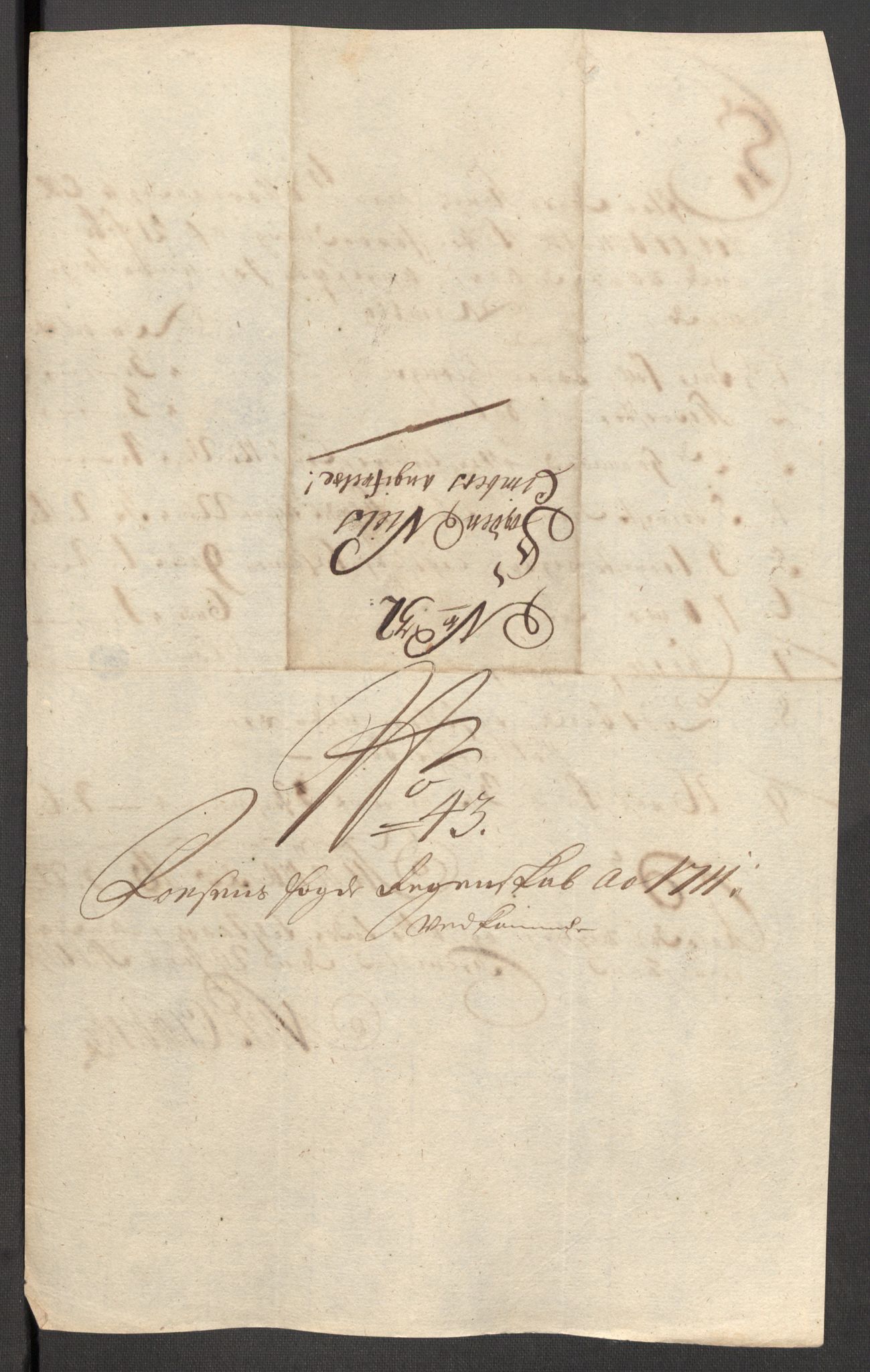 Rentekammeret inntil 1814, Reviderte regnskaper, Fogderegnskap, RA/EA-4092/R57/L3860: Fogderegnskap Fosen, 1711, s. 404