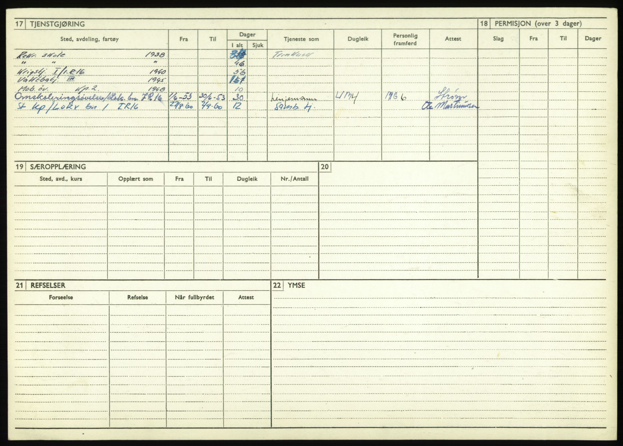 Forsvaret, Troms infanteriregiment nr. 16, AV/RA-RAFA-3146/P/Pa/L0021: Rulleblad for regimentets menige mannskaper, årsklasse 1937, 1937, s. 408